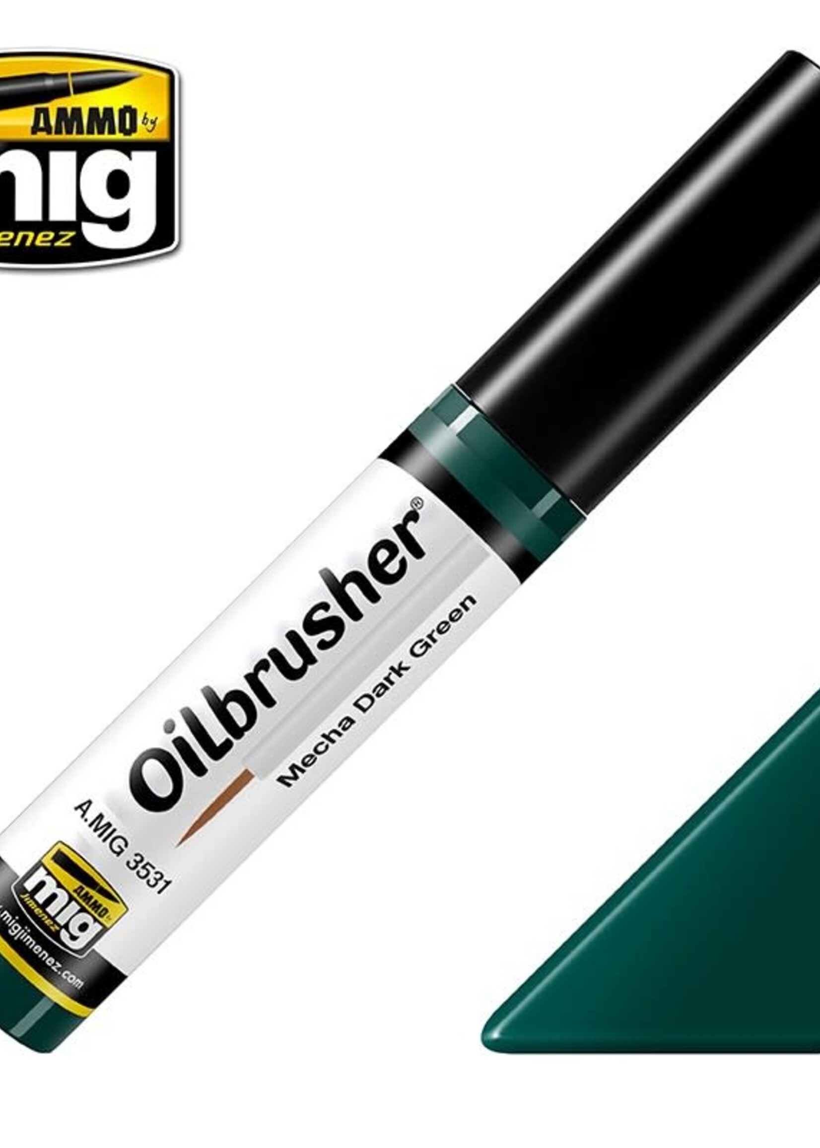 AMMO MIG AMMO MIG 3531 OILBRUSHERS MECHA DARK GREEN JAR 10 ML