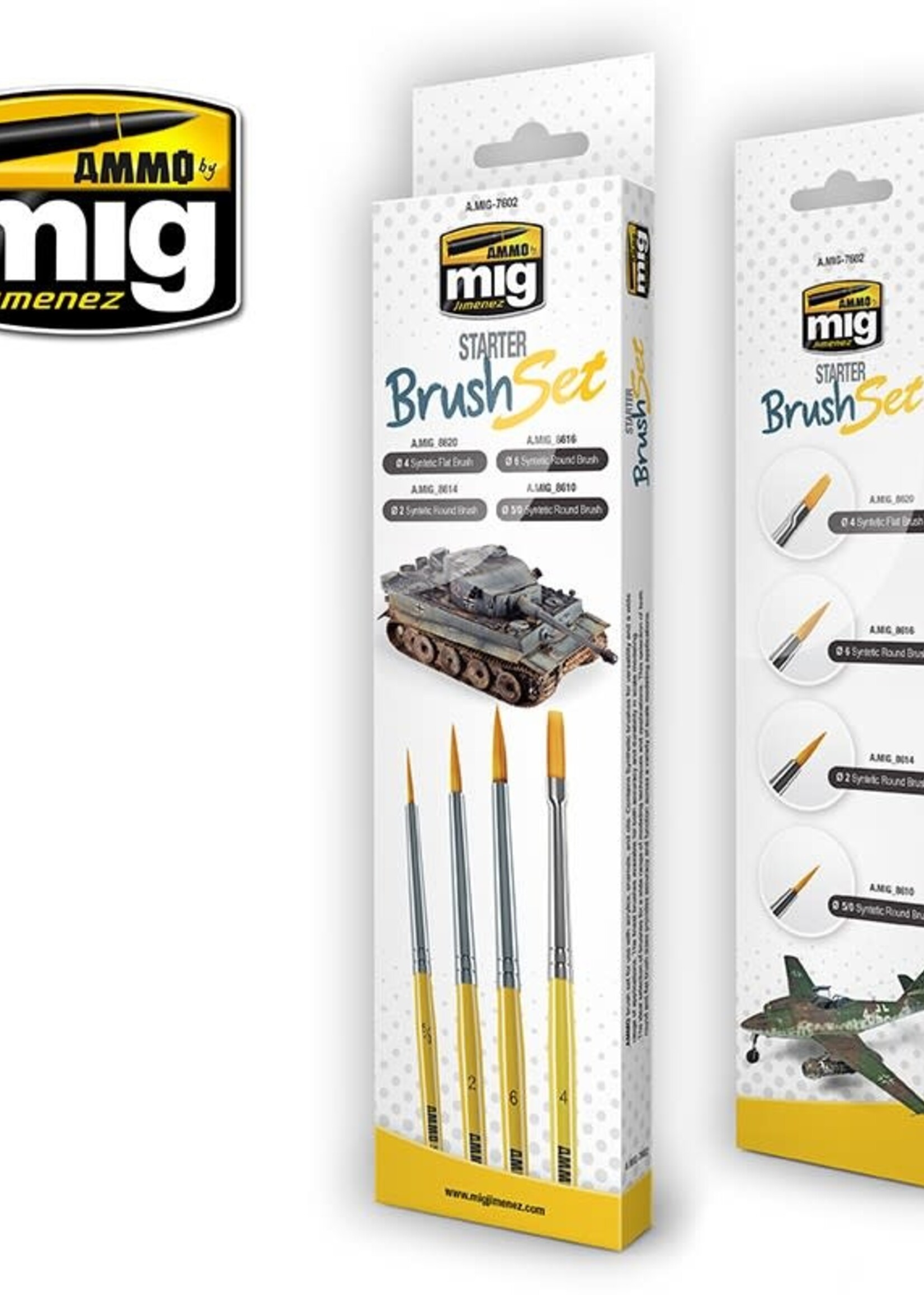 AMMO MIG AMMO MIG 7602 BRUSH SET STARTER 4 PCS.