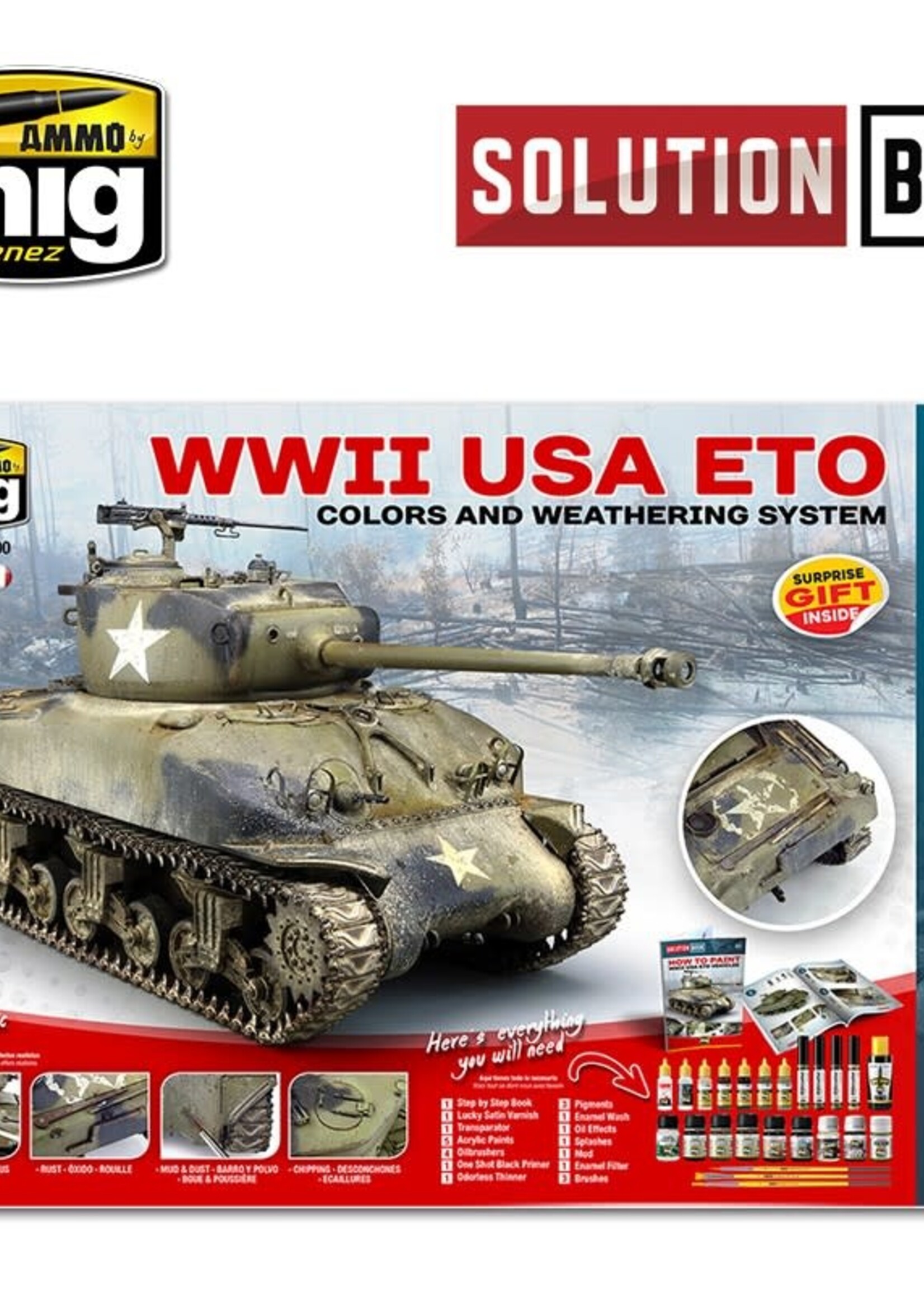 AMMO MIG AMMO MIG 7700 WW II AMERICAN ETO SOLUTION BOX