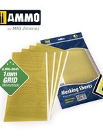 AMMO MIG AMMO MIG 8045 MASKING SHEETS 1MM GRID 5 PCS 290MM X 145MM