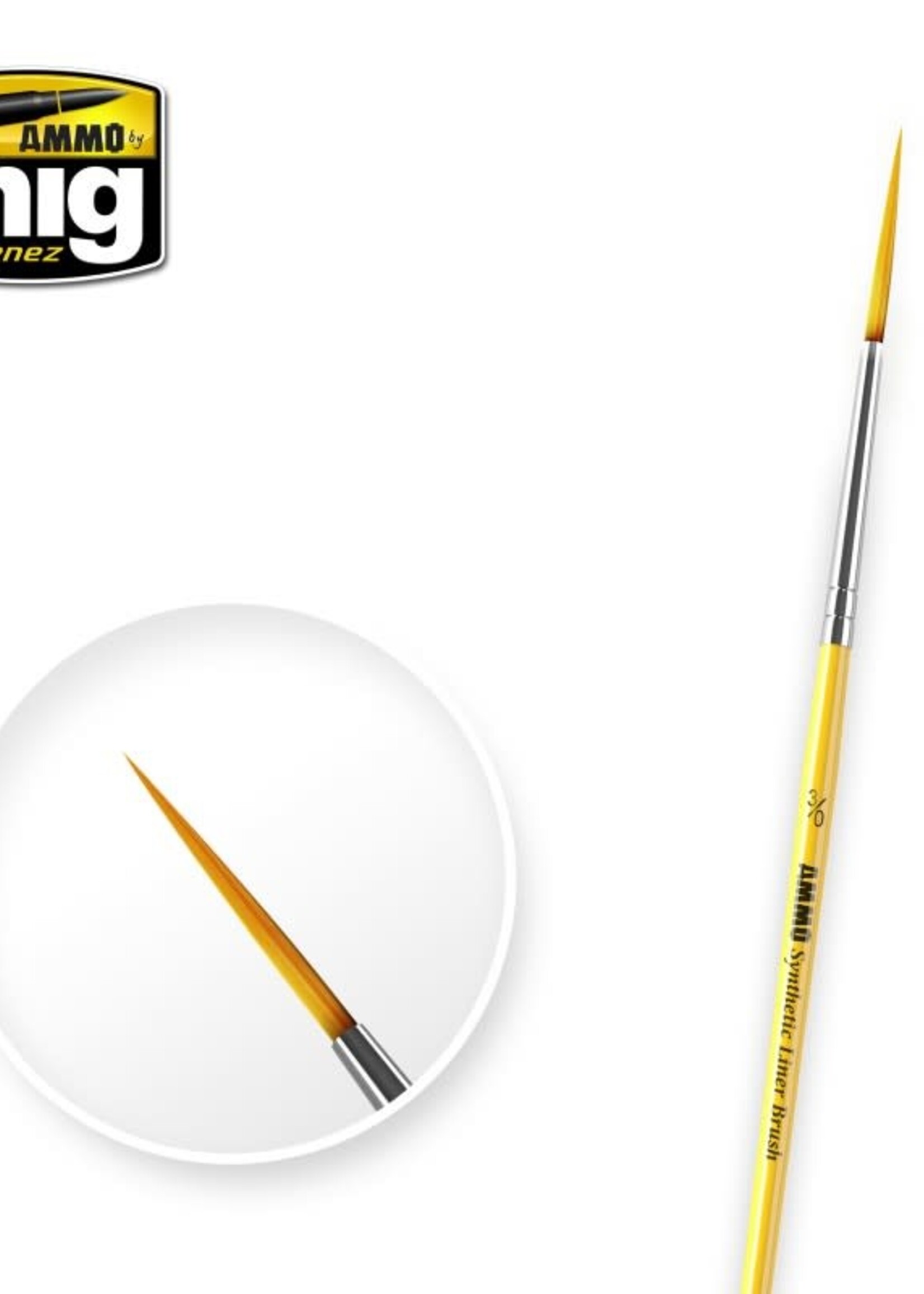 AMMO MIG AMMO MIG 8590 3/0 SYNTETIC LINER BRUSH
