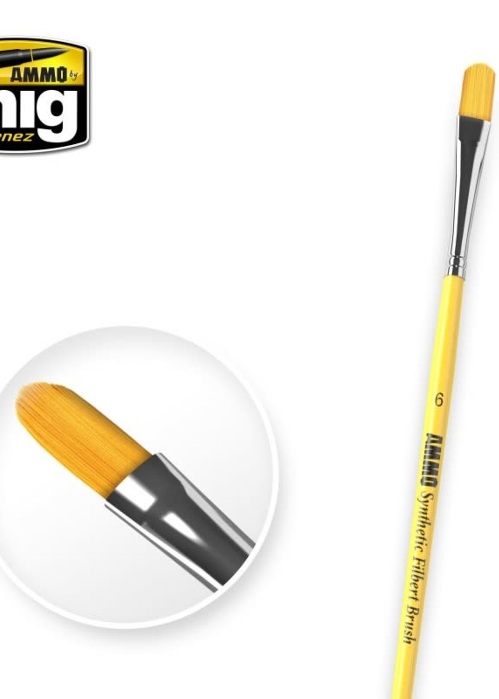 AMMO MIG AMMO MIG 8596 6 SYNTETIC FILBERT BRUSH