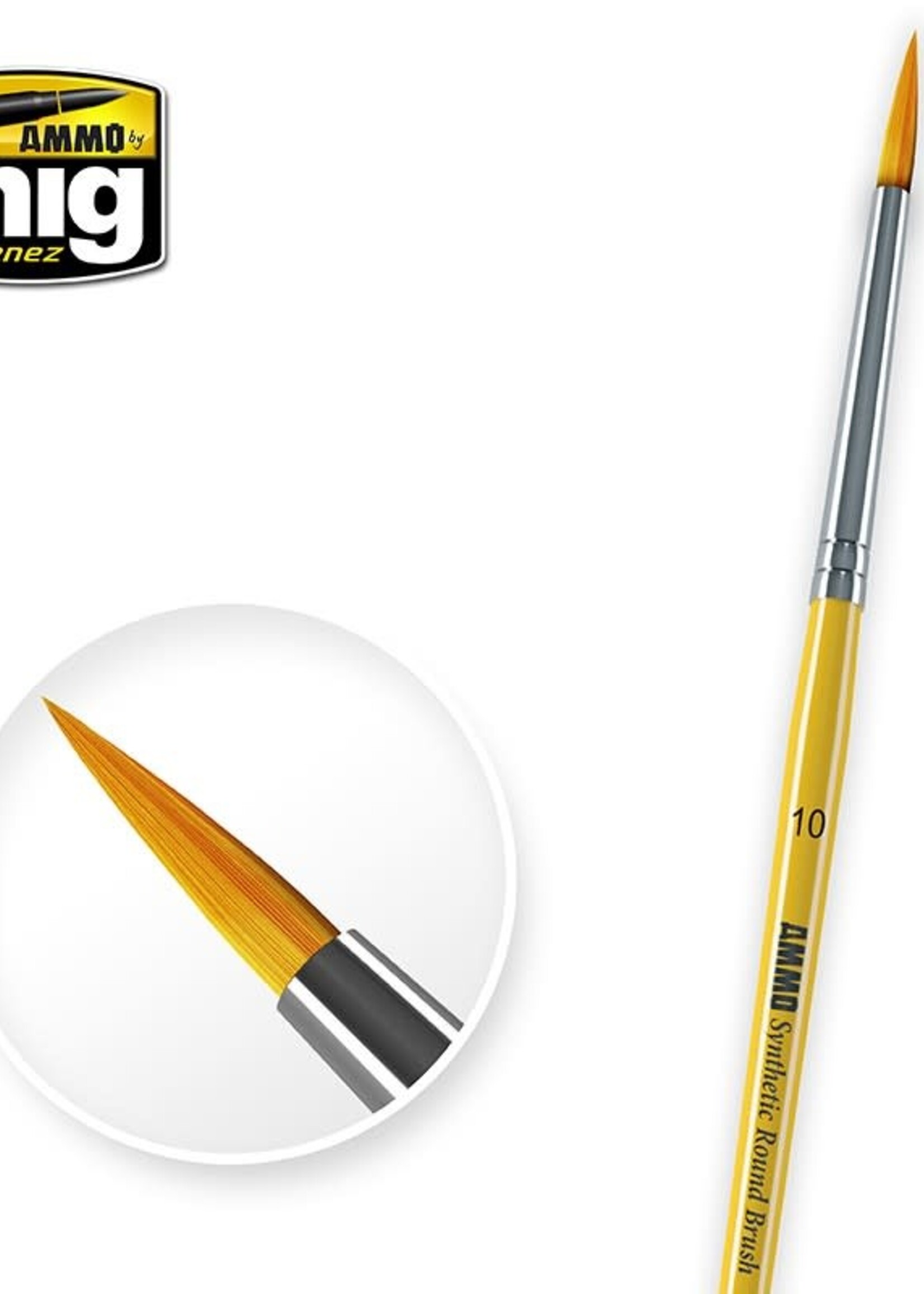 AMMO MIG AMMO MIG 8617 10 SYNTETIC ROUND BRUSH