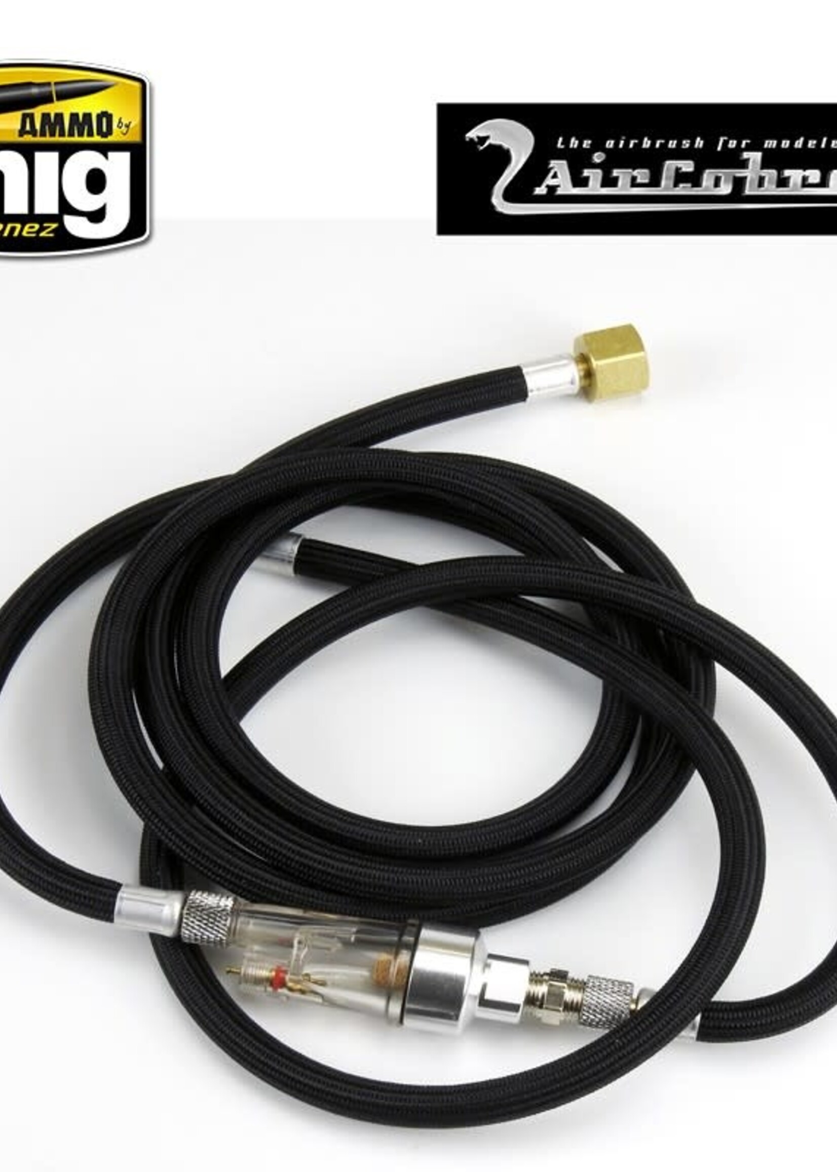 AMMO MIG AMMO MIG 8656 6 FOOT BRAIDED AIR HOSE W/ MOISTURE TRAP