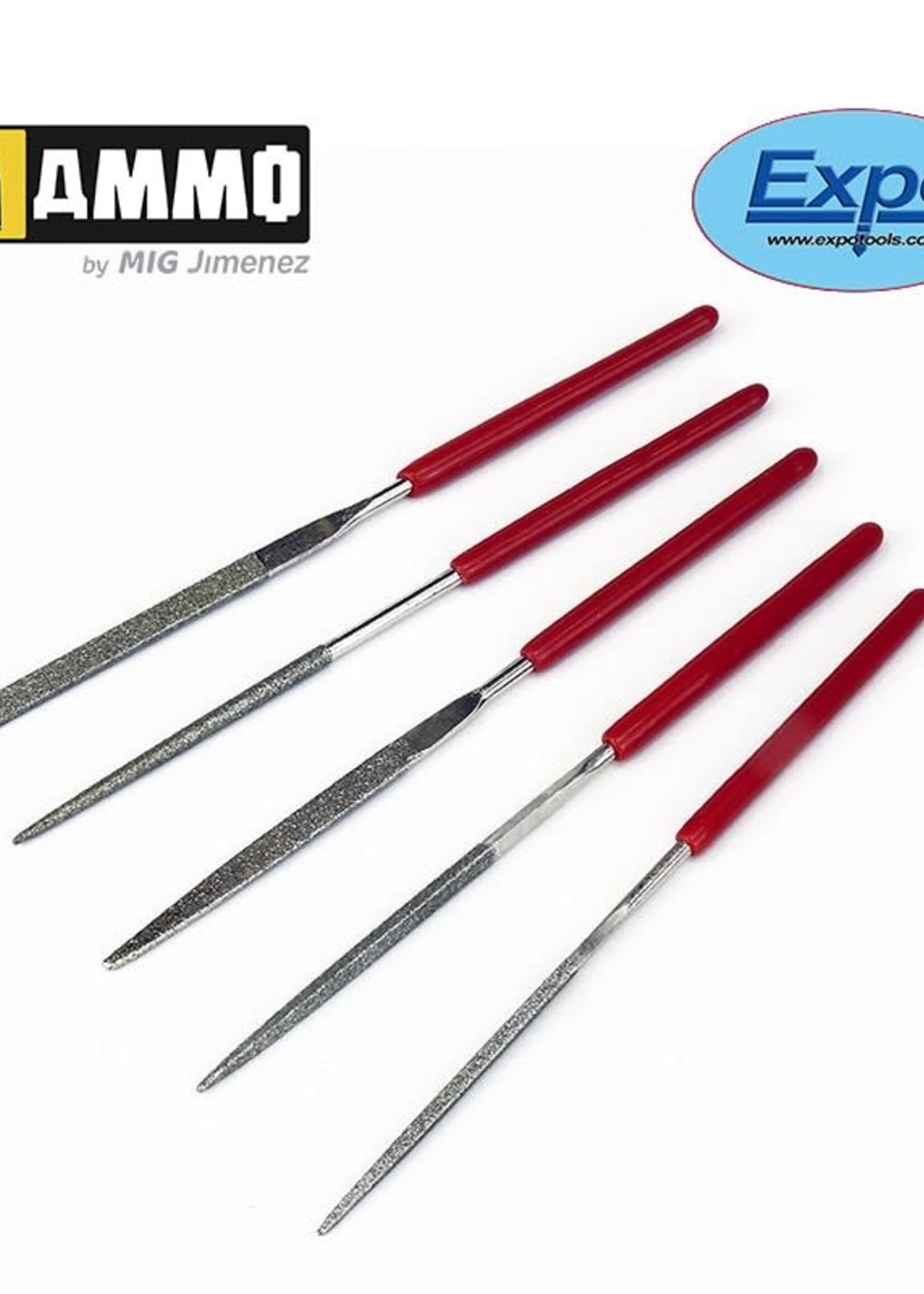 AMMO MIG AMMO MIG -EXPO72517 EXPO 5PC MINIATURE DIAMOND FILE SET