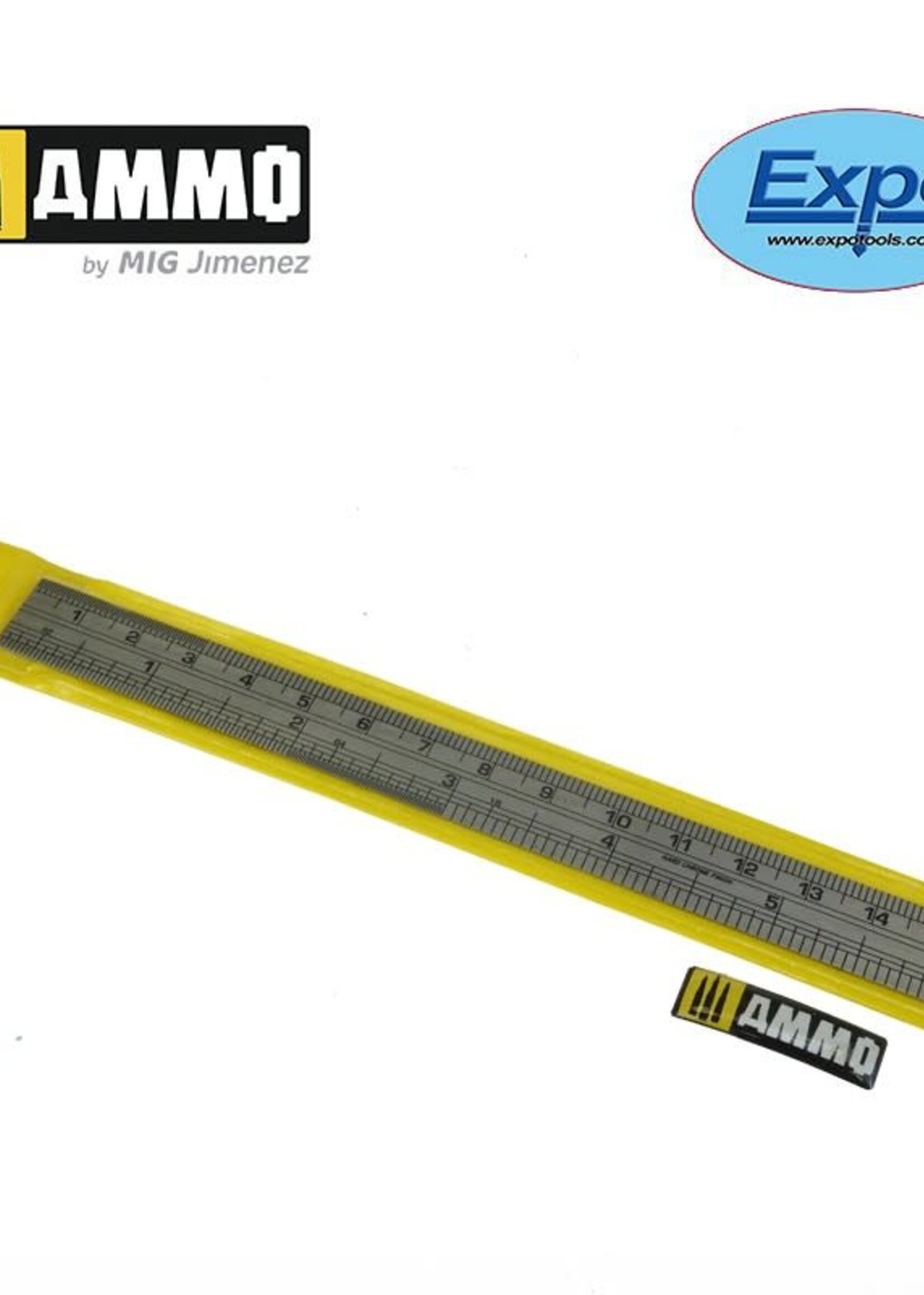 AMMO MIG AMMO MIG -EXPO74010 EXPO 6 INCH STAINLESS STEEL ENGRAVED RULE