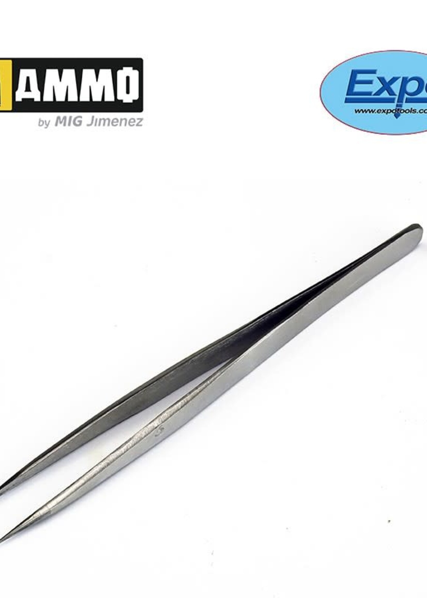 AMMO MIG AMMO MIG -EXPO79003 EXPO STAINLESS TWEEZER NO 3 POINTED