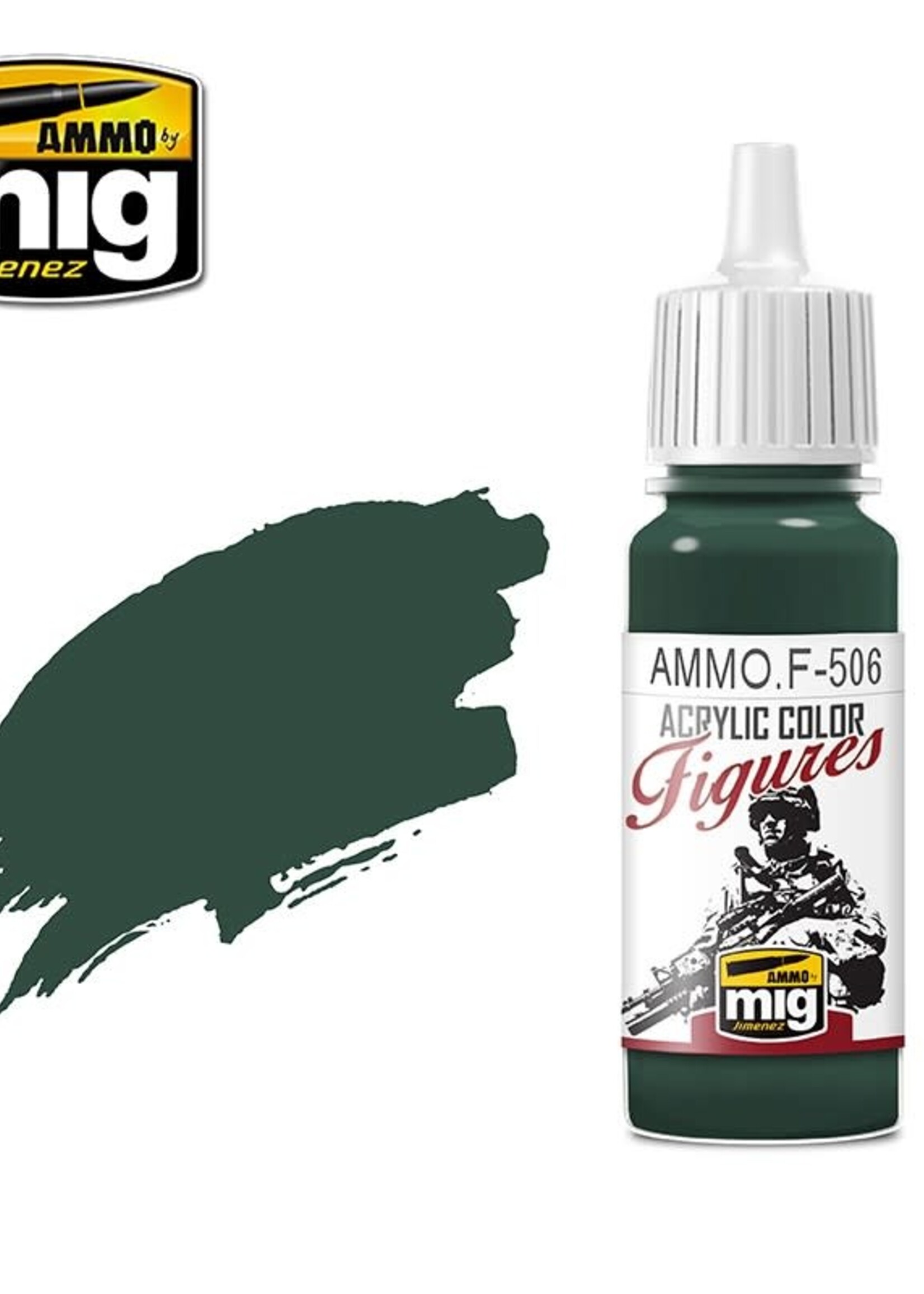 AMMO MIG AMMO MIG -F506 FIGURES PAINTS MEDIUM RUSSIAN GREEN FS-34092 JAR 17ML
