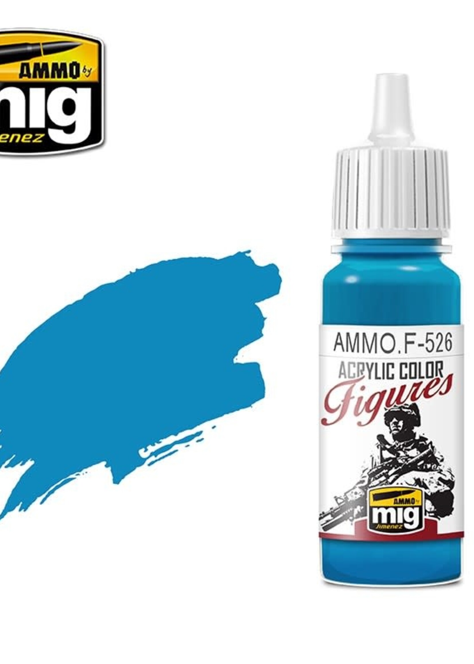 AMMO MIG AMMO MIG -F526 FIGURES PAINTS CYAN JAR 17ML
