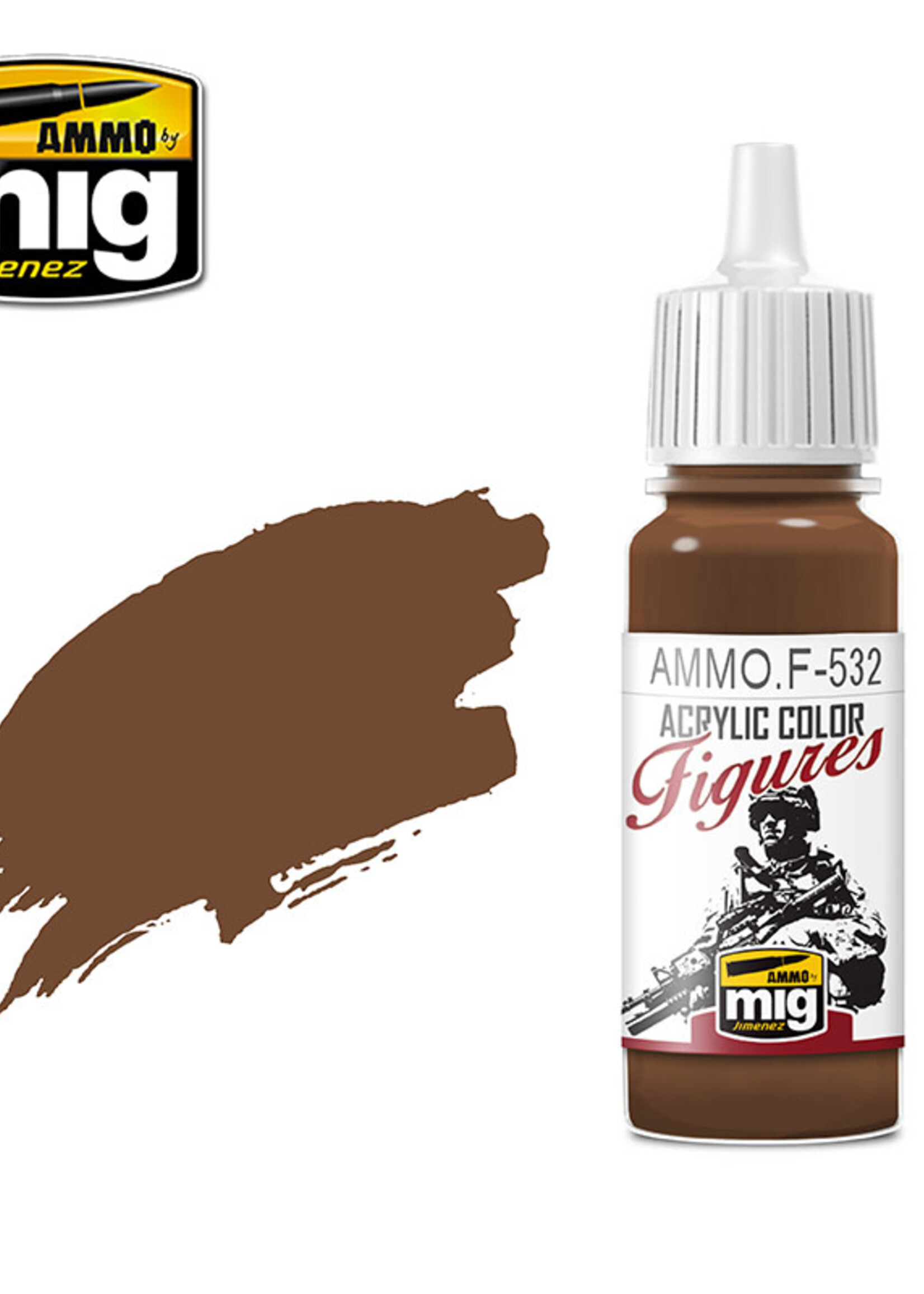 AMMO MIG AMMO MIG -F532 FIGURES PAINTS RED BROWN JAR 17ML