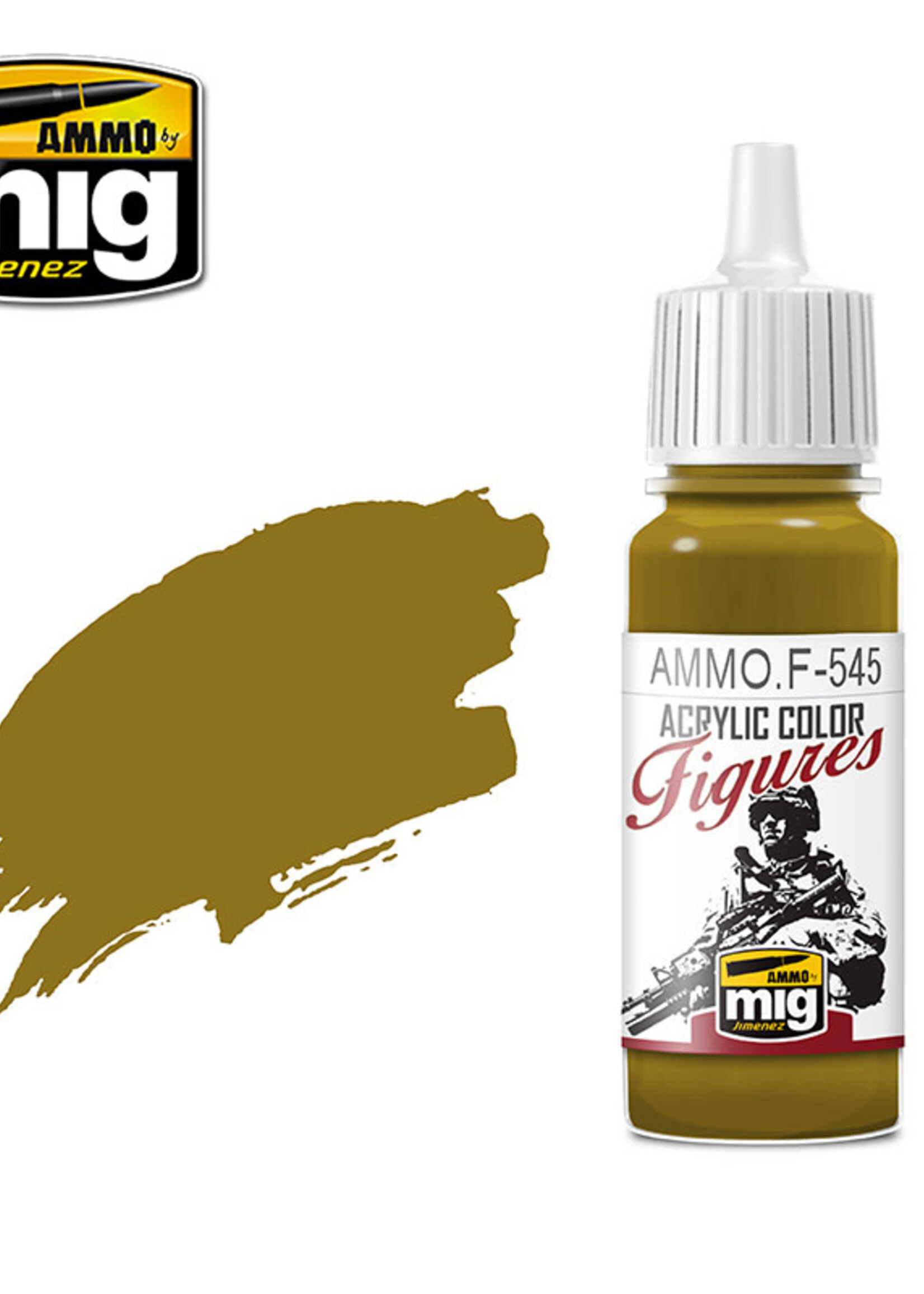 AMMO MIG AMMO MIG -F545 FIGURES PAINTS BRITISH BROWN JAR 17ML (4/21) *