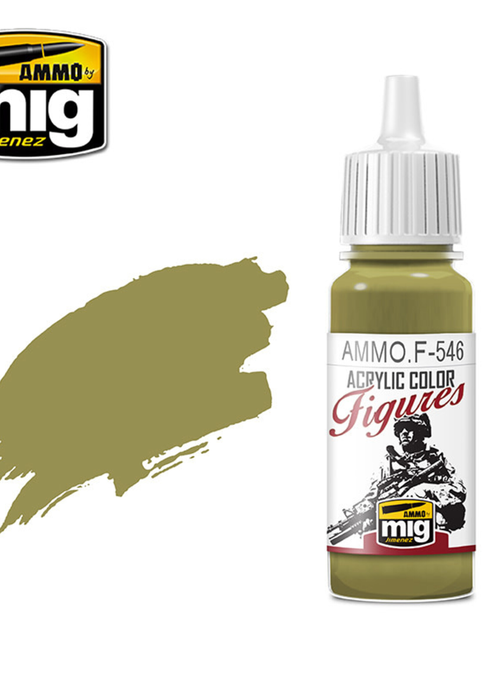 AMMO MIG AMMO MIG -F546 FIGURES PAINTS OCHRE BROWN JAR 17ML (4/21) *
