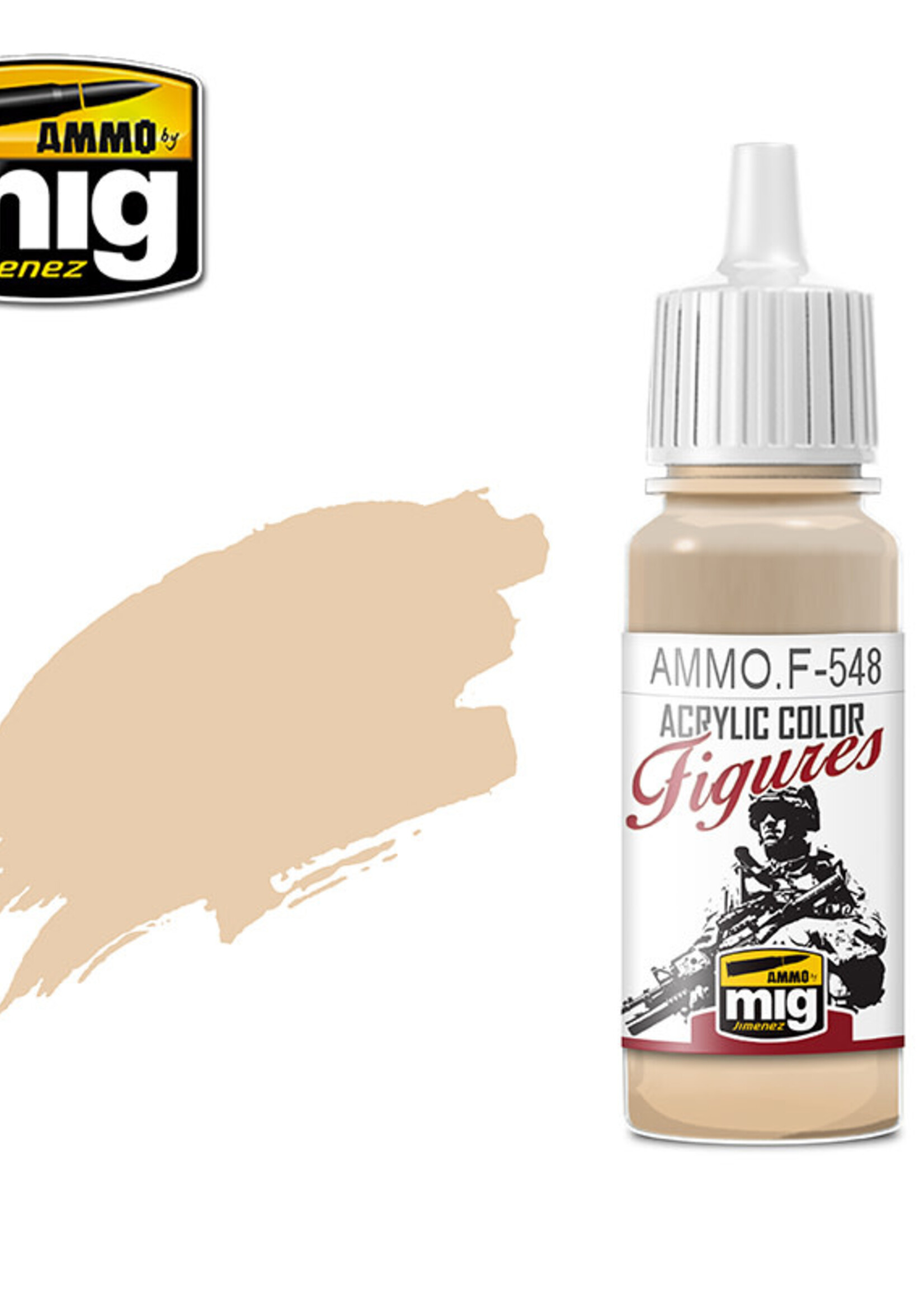 AMMO MIG AMMO MIG -F548 FIGURES PAINTS LIGHT SKIN TONE JAR 17ML (4/21) *0115