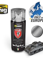 AMMO MIG AMMO MIG -TTH117 TITANS HOBBY: GUN METAL PRIMER 400 ML SPRAY (7/21) *