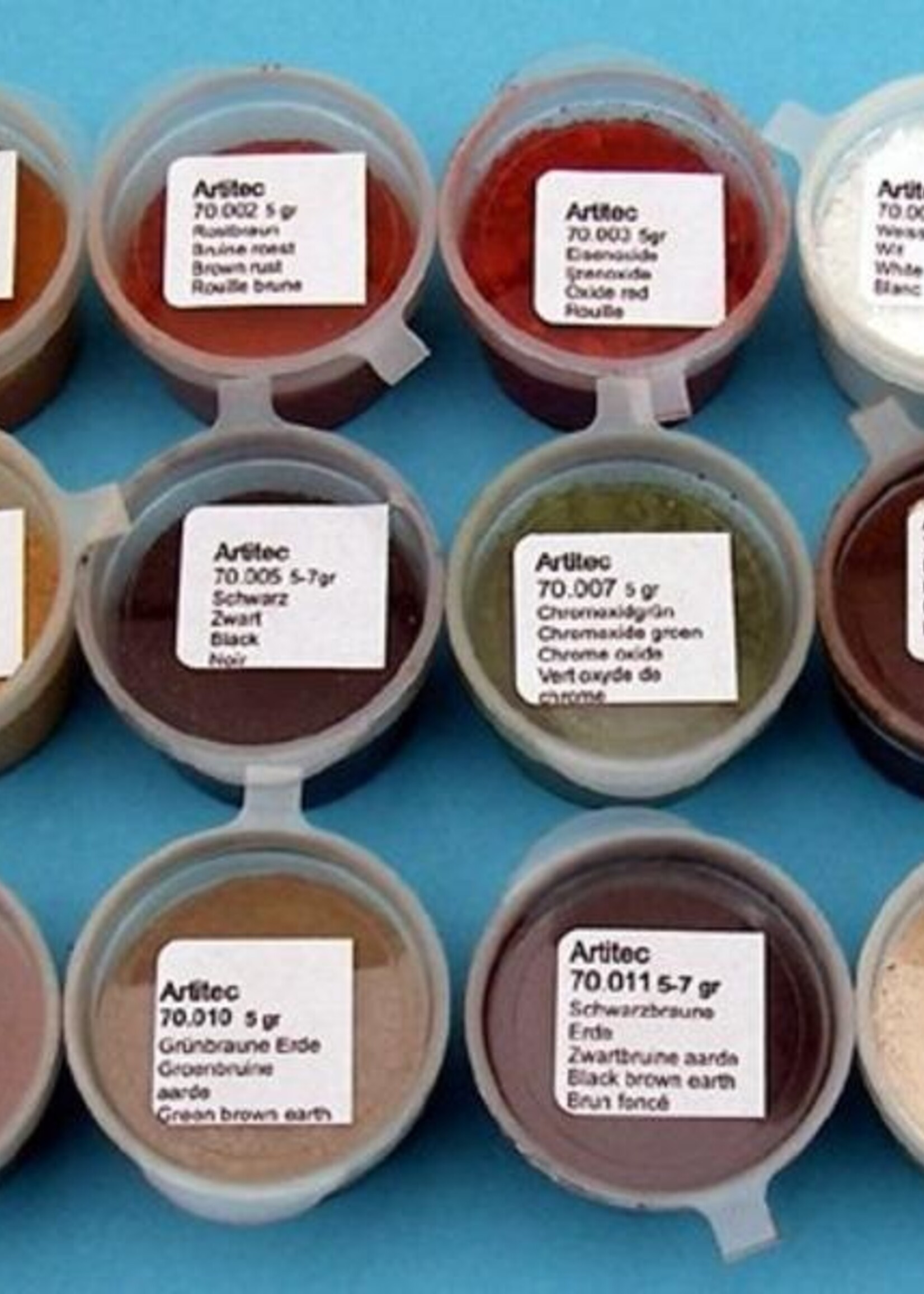 Artitec 70.000 Set poeders 12 Kleuren (modelbouwpoeder)