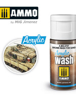 AMMO MIG AMMO MIG 0707 ACRYLIC WASH BROWN WASH FOR SAND JAR 15 ML