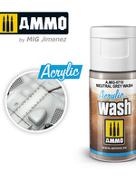AMMO MIG AMMO MIG 0710 ACRYLIC WASH NEUTRAL GREY WASH JAR 15 ML