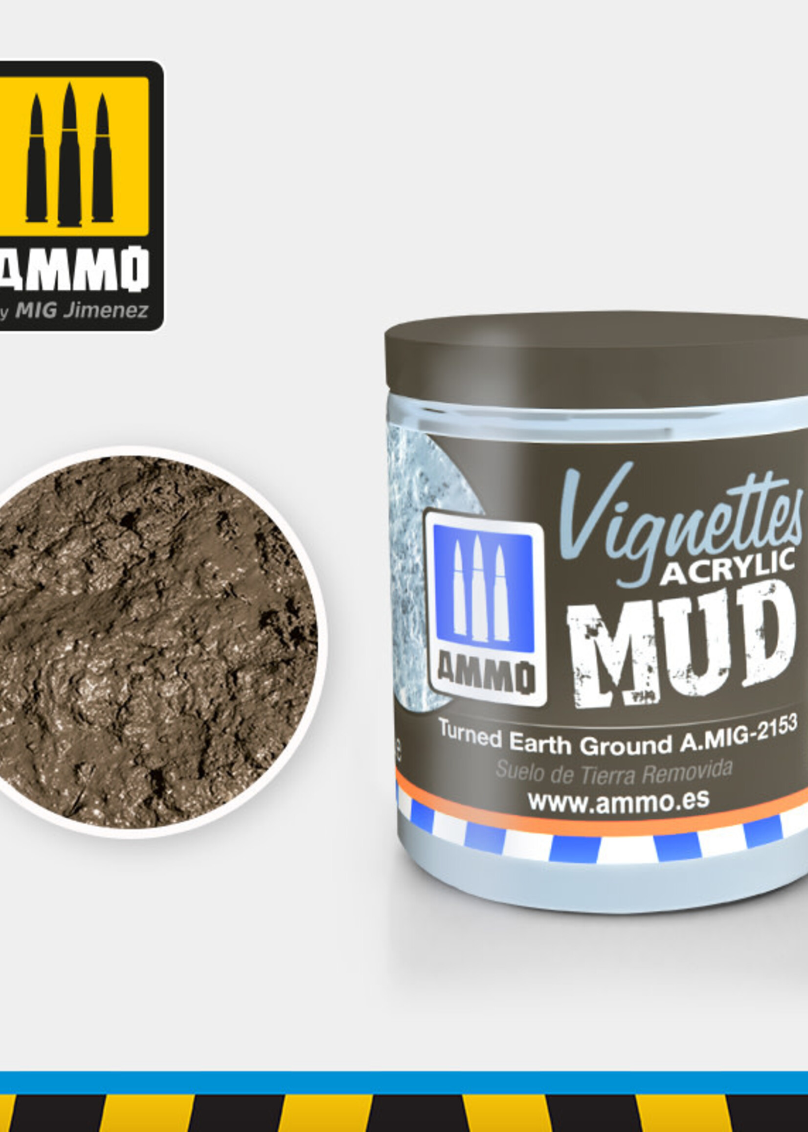 AMMO MIG AMMO MIG 2153 VIGNETTES ACRYLIC TURNED EARTH GROUND 1 JAR 100ML