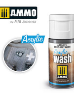 AMMO MIG AMMO MIG 0714 ACRYLIC WASH DEEP GREY WASH JAR 15 ML
