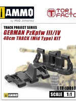 AMMO MIG AMMO MIG -TF1001 1/1 GERMAN PZ.KPFW. III/IV 40CM TRACK PLASTIC
