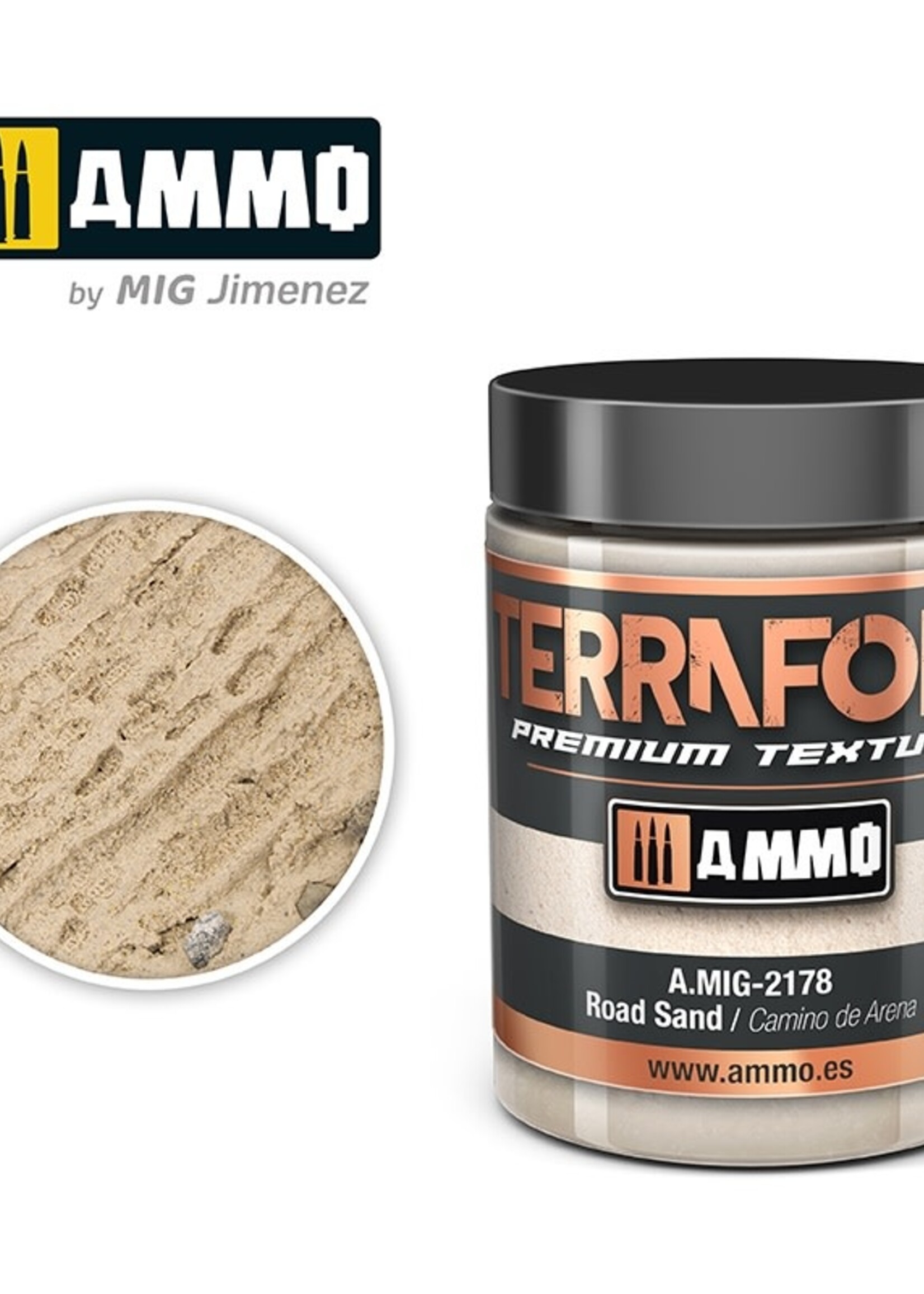 AMMO MIG AMMO MIG 2178 TERRAFORM ROAD SAND JAR 100 ML