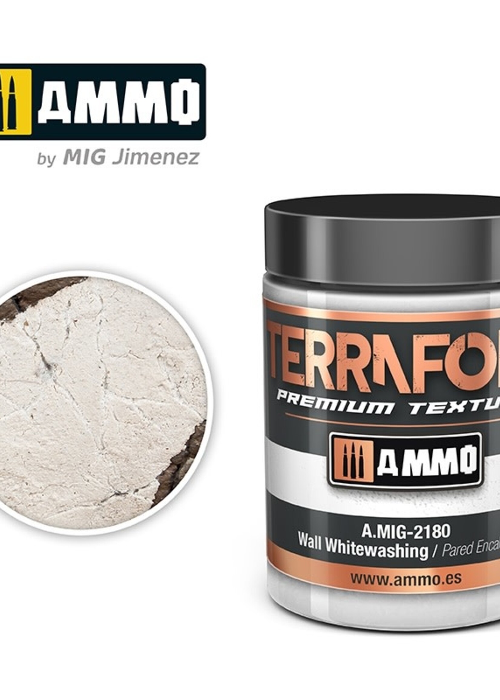 AMMO MIG AMMO MIG 2180 TERRAFORM WALL WHITEWASHING JAR 100 ML