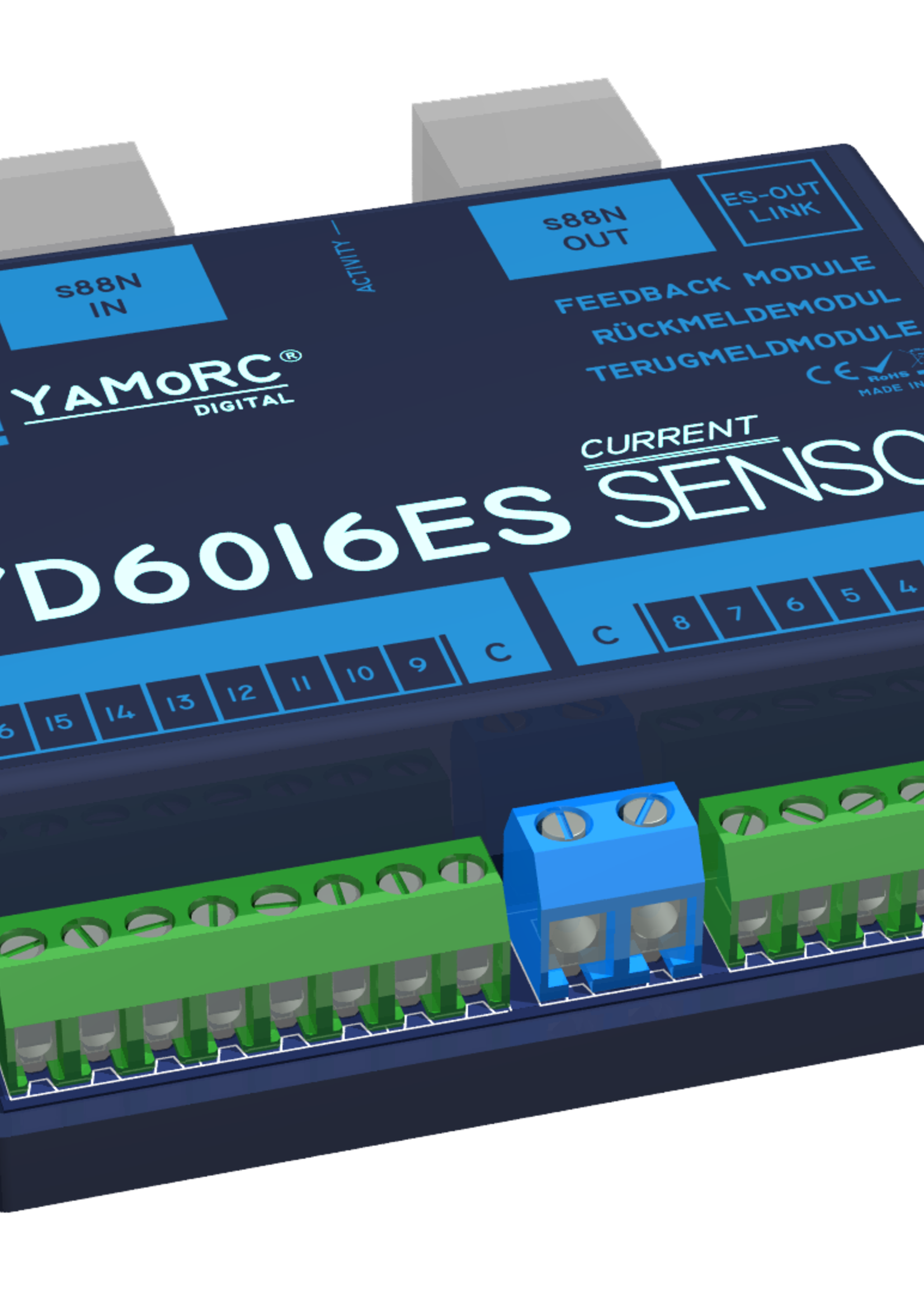 YaMoRC YaMoRC YD6016ES-CS Rückmeldemodul 16x S88N, Stromerkennung (CS)