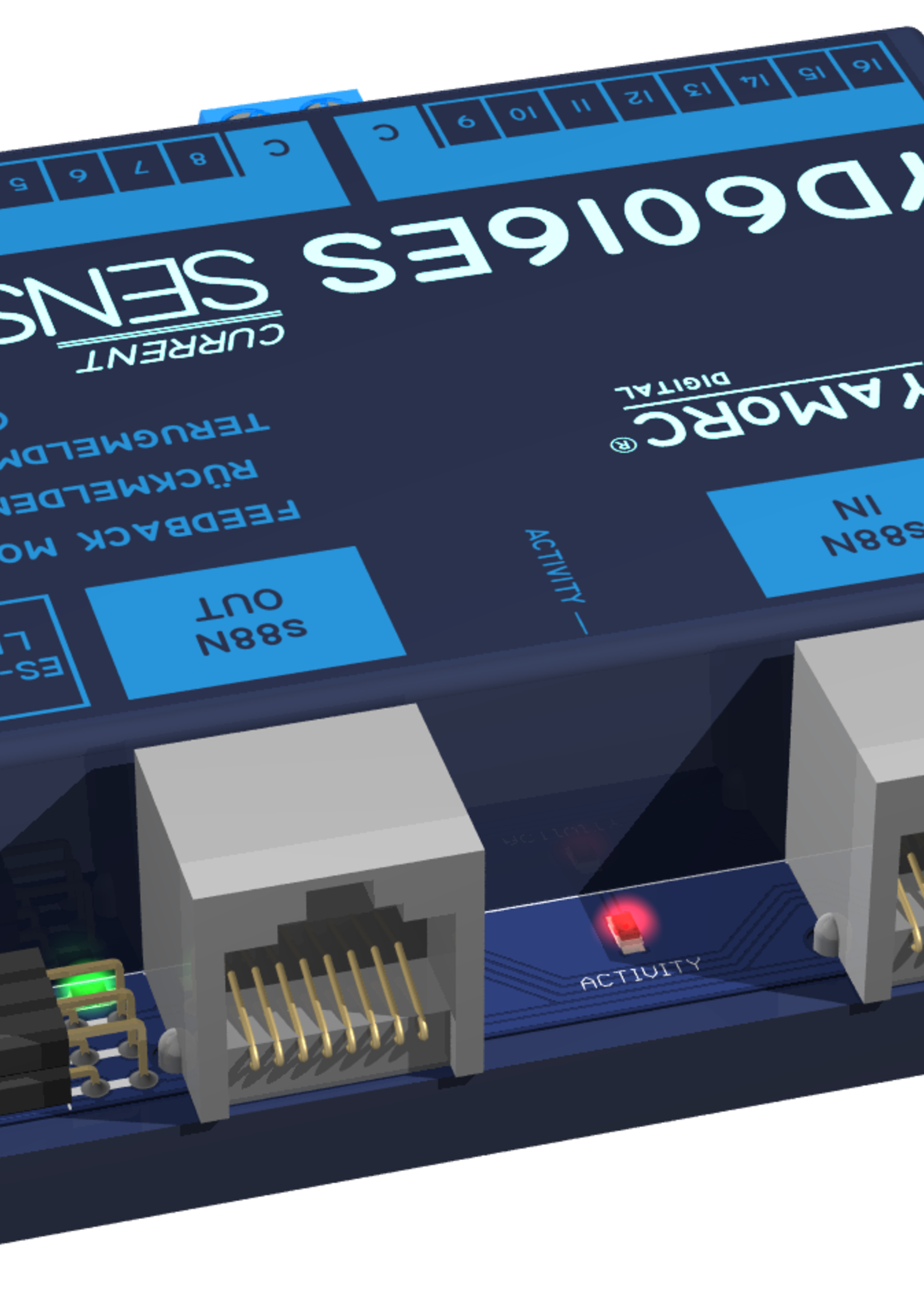 YaMoRC YaMoRC YD6016ES-CS Occupancy indicator module 16x S88N, Current detection (CS)