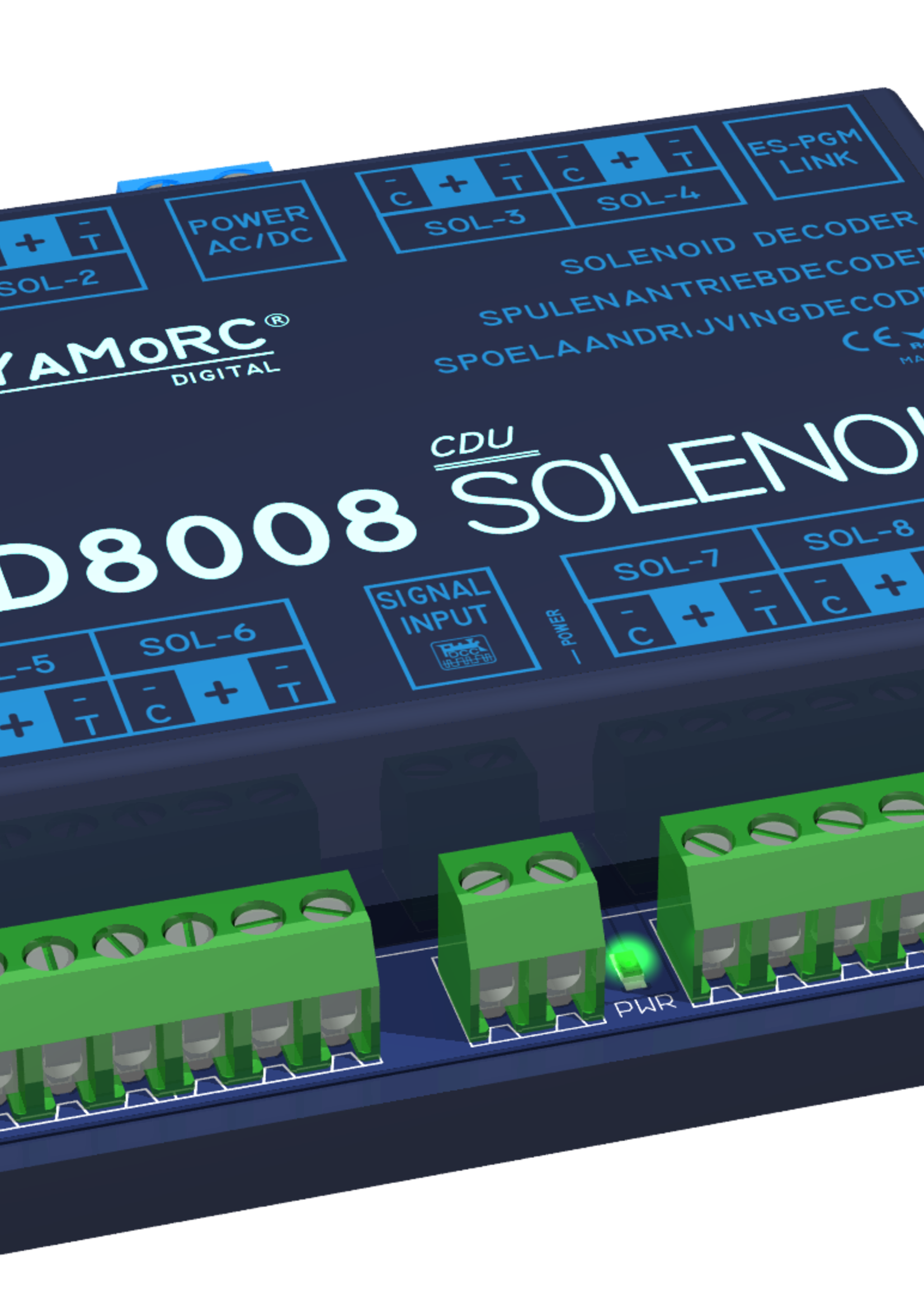YaMoRC YaMoRC YD8008 Schakeldecoder 8x Magneetspoelaandrijving