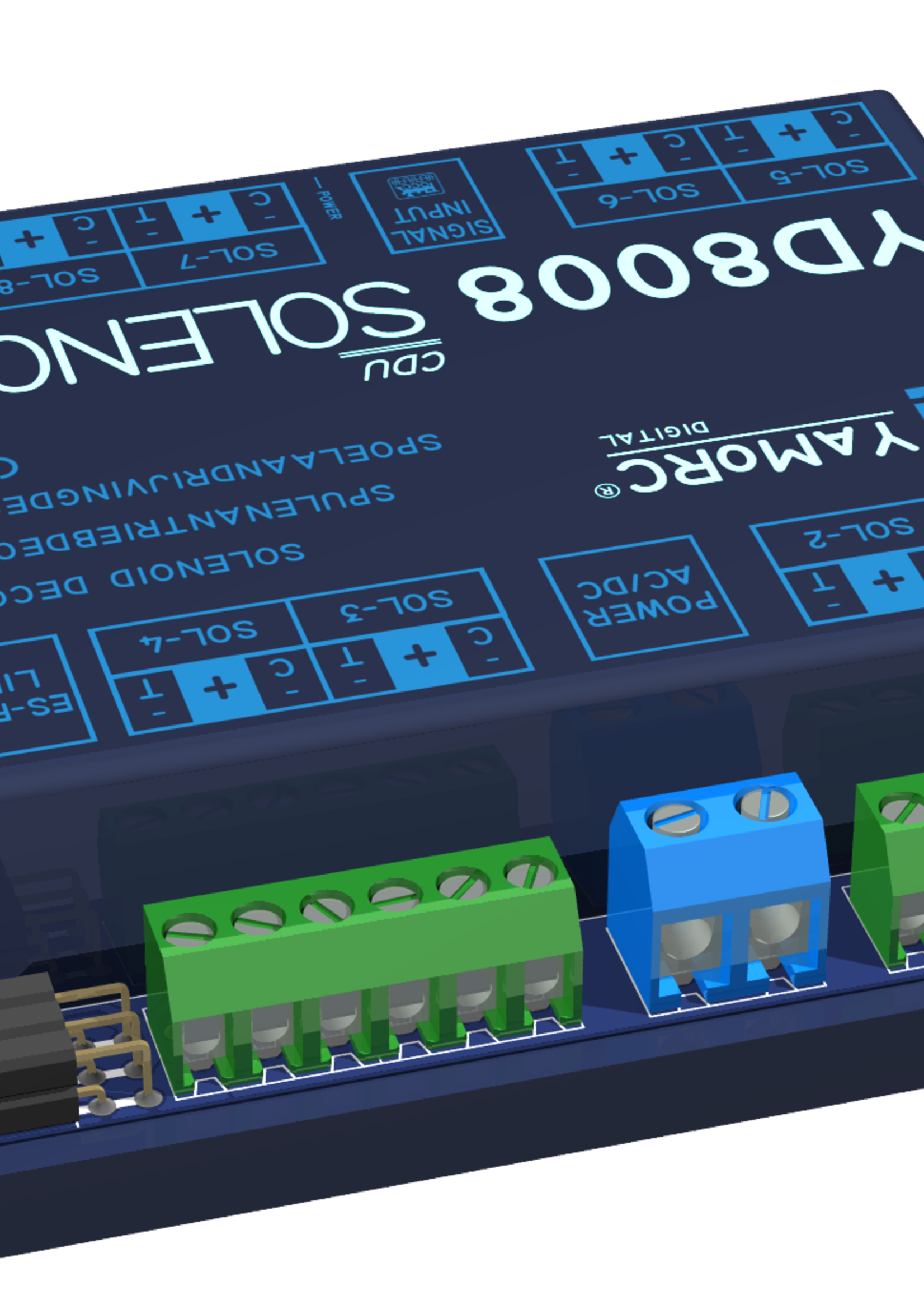 YaMoRC YaMoRC YD8008 Schakeldecoder 8x Magneetspoelaandrijving