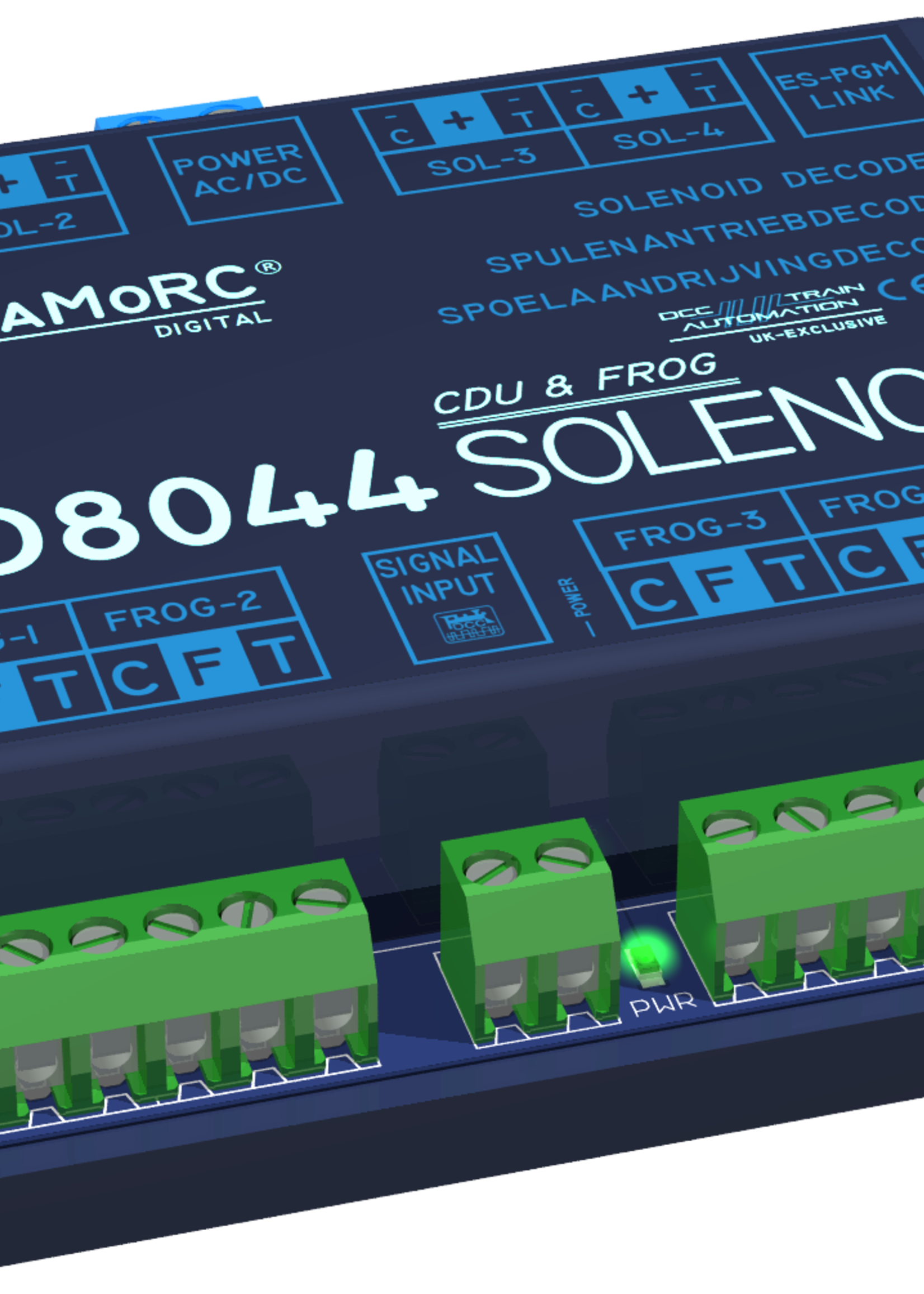 YaMoRC YaMoRC YD8044 Schakeldecoder 4x Magneetspoelaandrijving met hartstukpolarisatie