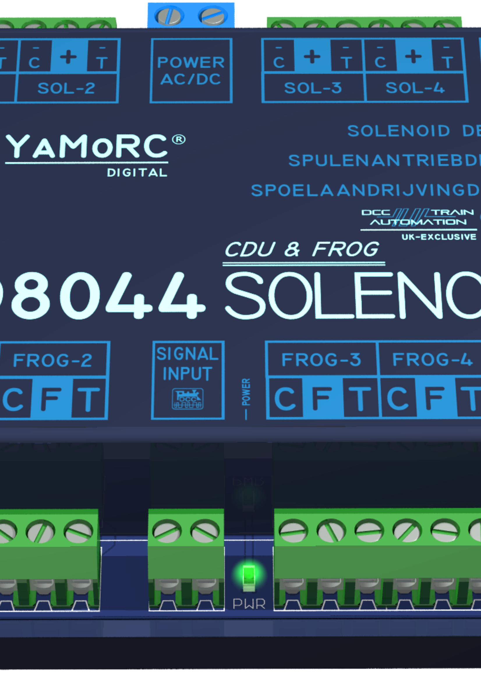 YaMoRC YaMoRC YD8044 Schakeldecoder 4x Magneetspoelaandrijving met hartstukpolarisatie