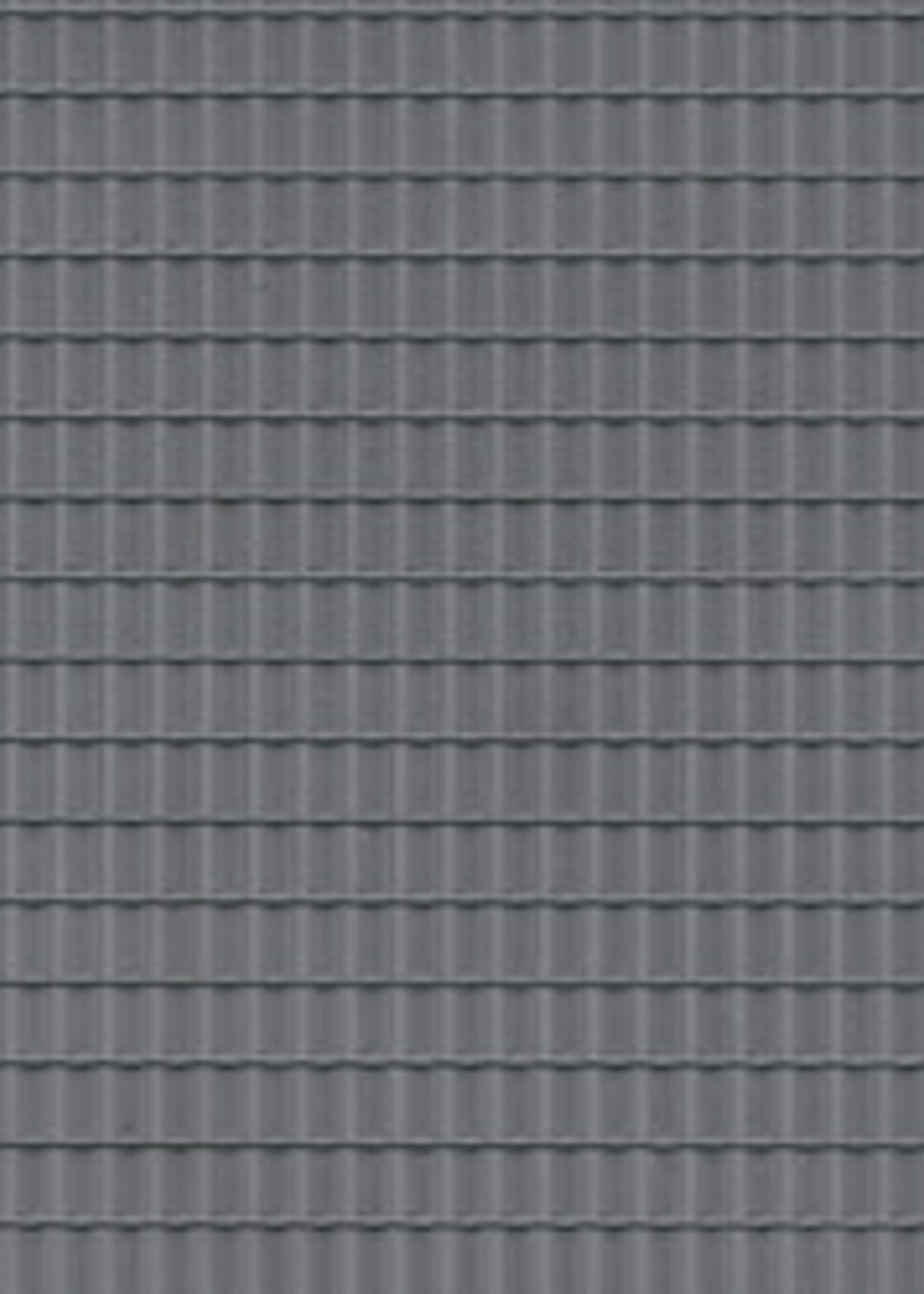 Auhagen AU52426 1 Dekorplatte Dachpfanne dunkelgrau lose 100x200 mm