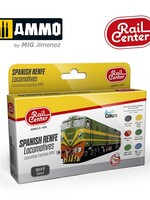 AMMO MIG AMMO MIG R-1000 SPANISH RENFE LOCOMOTIVES EPOCH IV 15ML 6 JARS