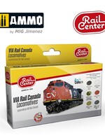 AMMO MIG AMMO MIG R-1006 VIA RAIL CANADA LOCOMOTIVES 15ML 6 JARS