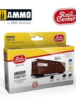 AMMO MIG AMMO MIG R-1010 AMERICAN FREIGHT CARS 15ML 6 JARS