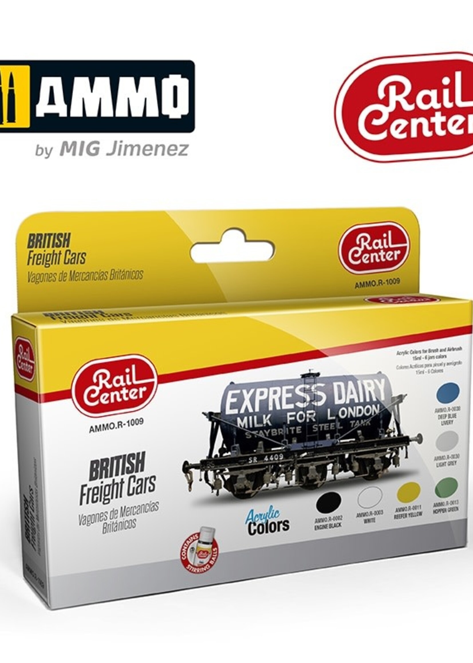 AMMO MIG AMMO MIG R-1009 BRITISH FREIGHT CARS 15ML 6 JARS