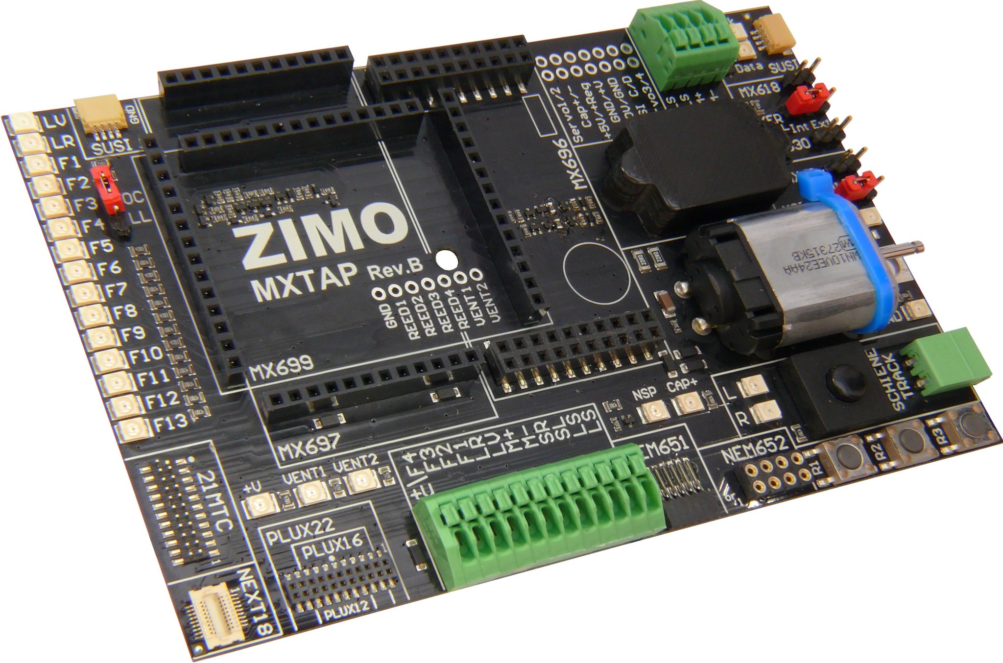 Zimo MXTAPV Test-und-Anschlussplatine für MX-Decoder