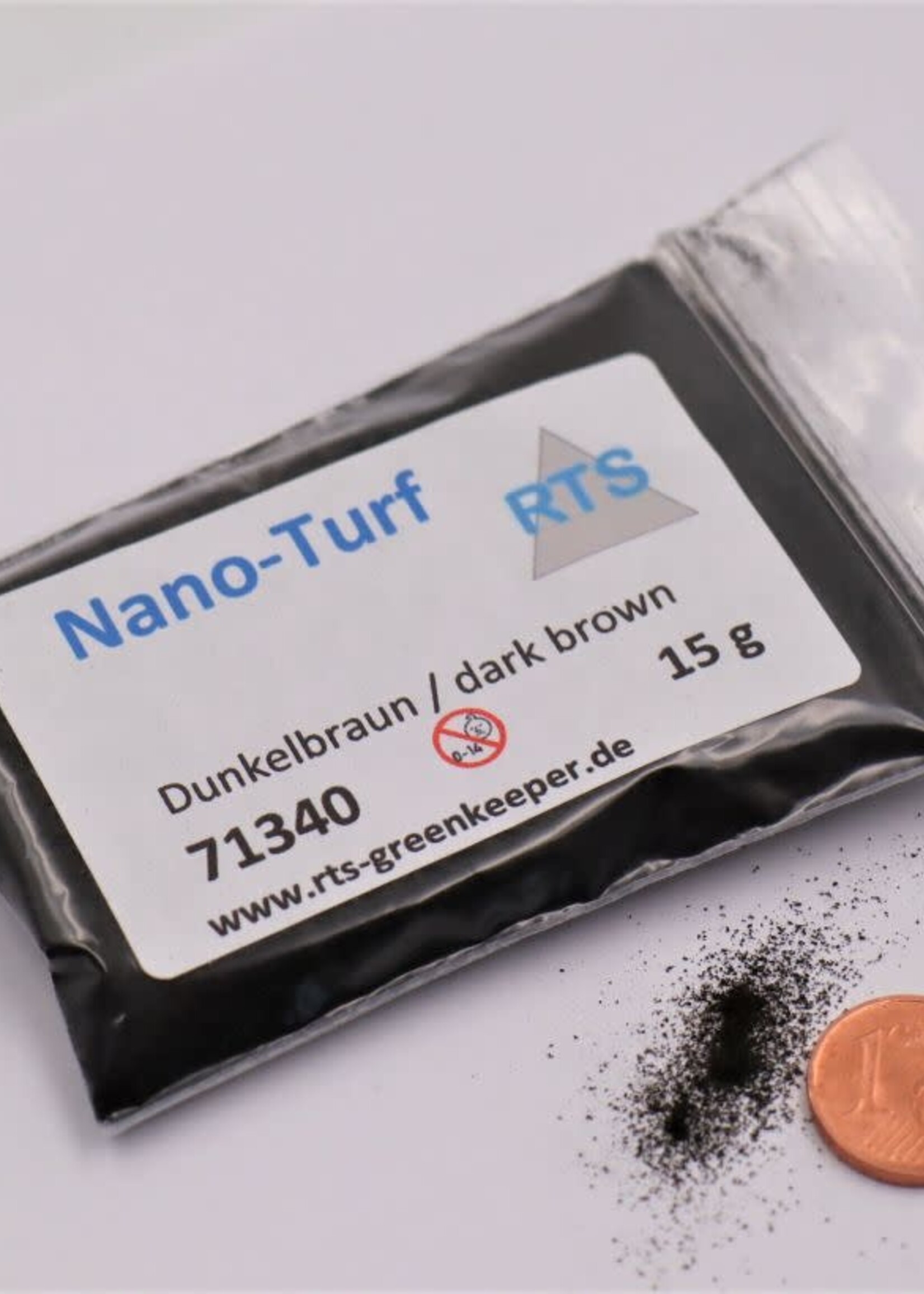 RTS Greenkeeper RTS 71340  Nano-Turf dunkelbraun - 15 g Beutel