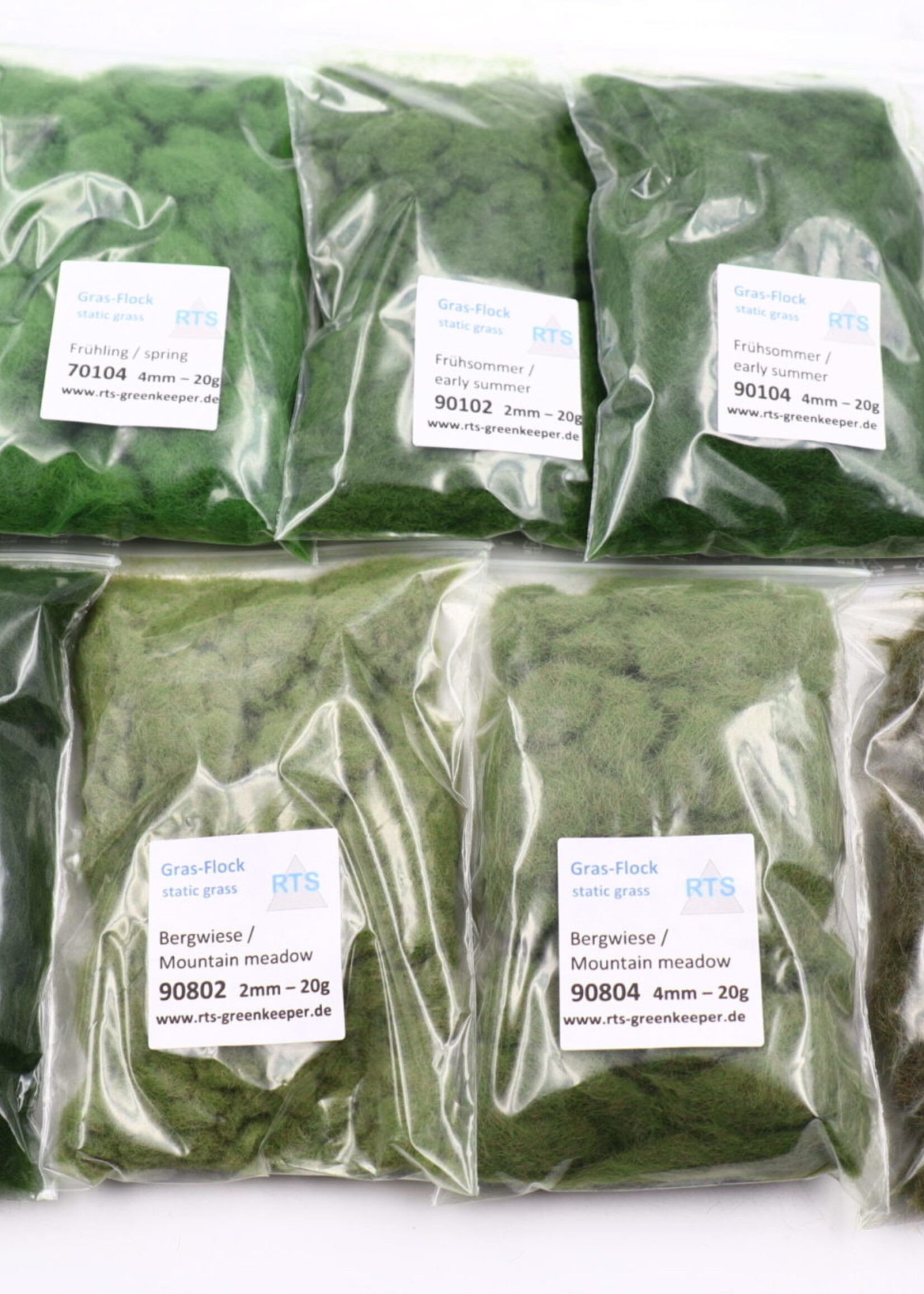 RTS Greenkeeper RTS 91012  Gras-Flock-Set Frühling 2-4 mm 180 g (9x20g)