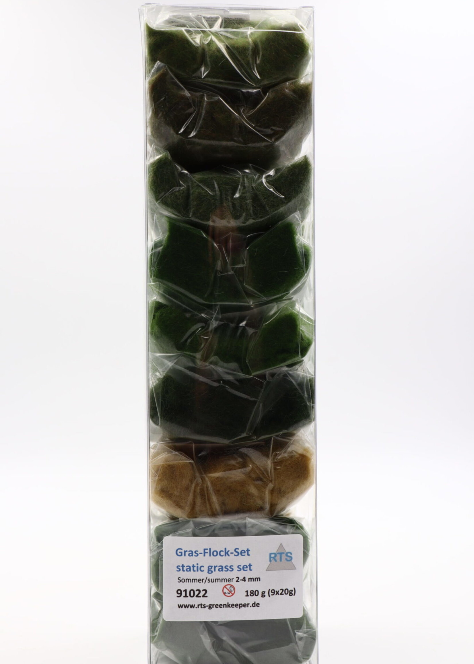 RTS Greenkeeper RTS 91022  Gras-Flock-Set Sommer 2-4 mm 180 g (9x20g)