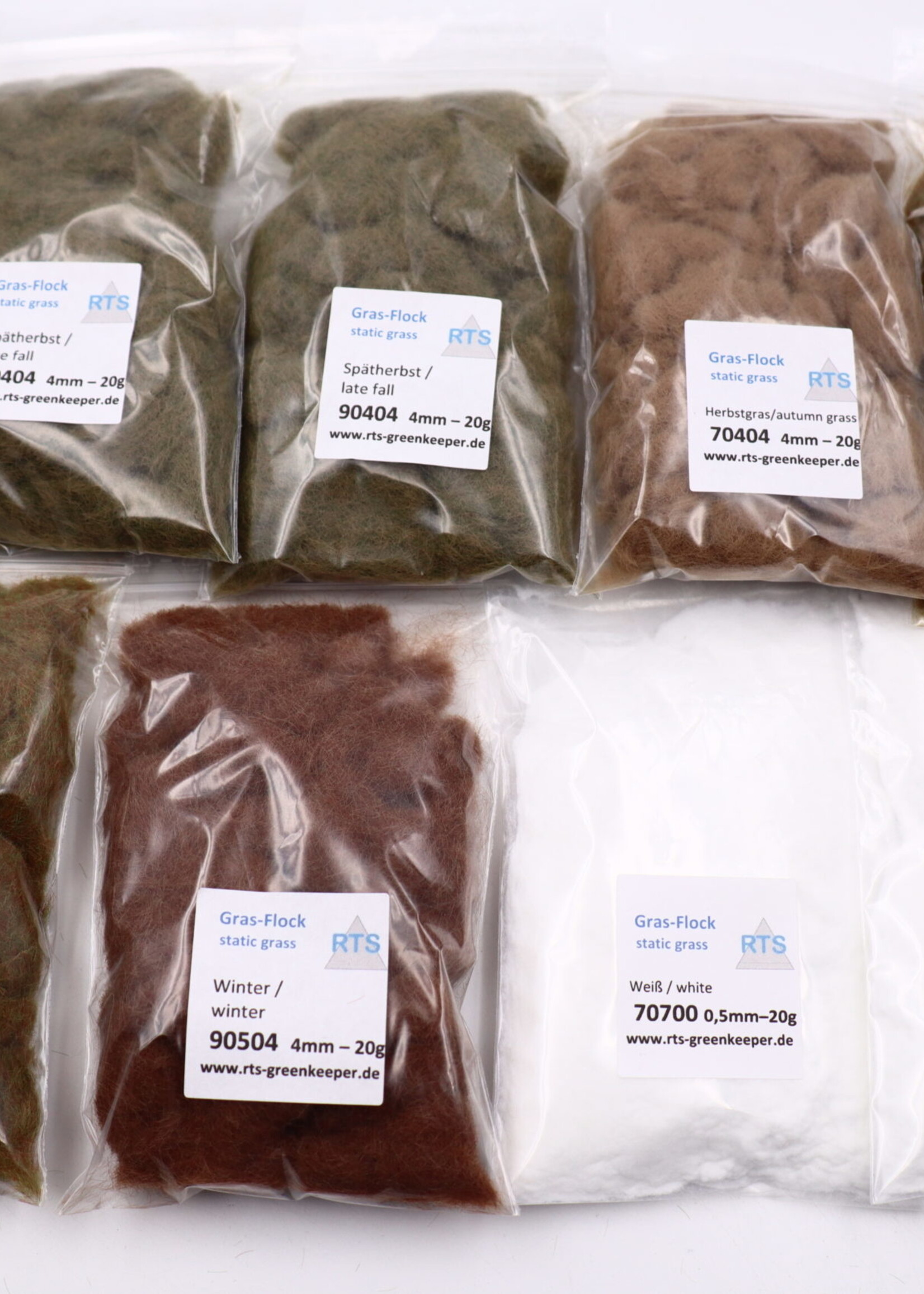 RTS Greenkeeper RTS 91041  Gras-Flock-Set Winter 1-2 mm 180 g (9x20g)