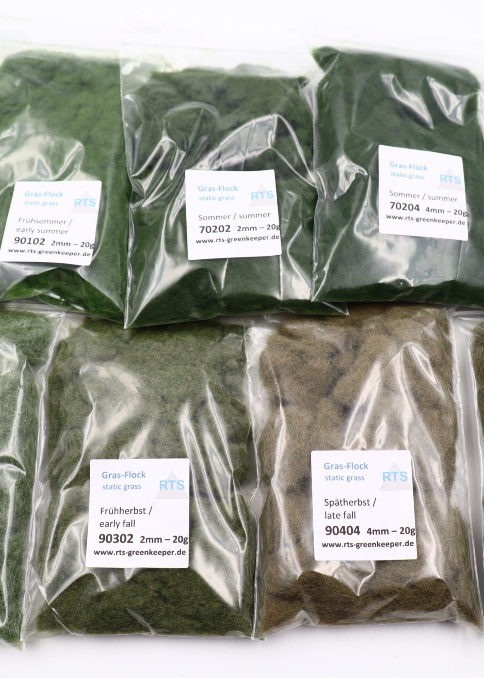 RTS Greenkeeper RTS 91003  Gras-Flock-Set grün 4-6 mm 180 g (9x20g)