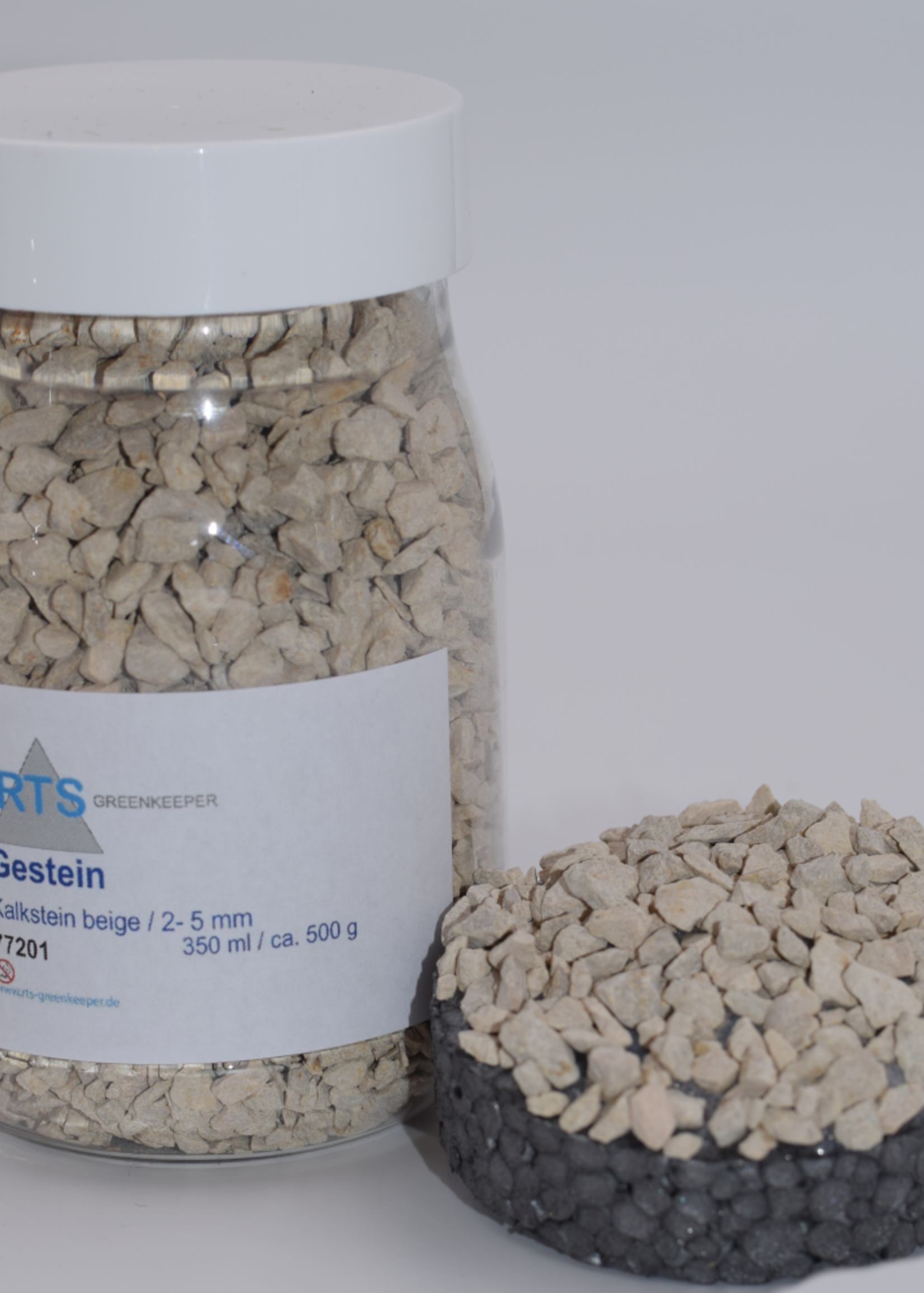 RTS Greenkeeper RTS 77202  Gestein Kalkstein beige - 5-8 mm 350 ml Behälter = ca. 500 g