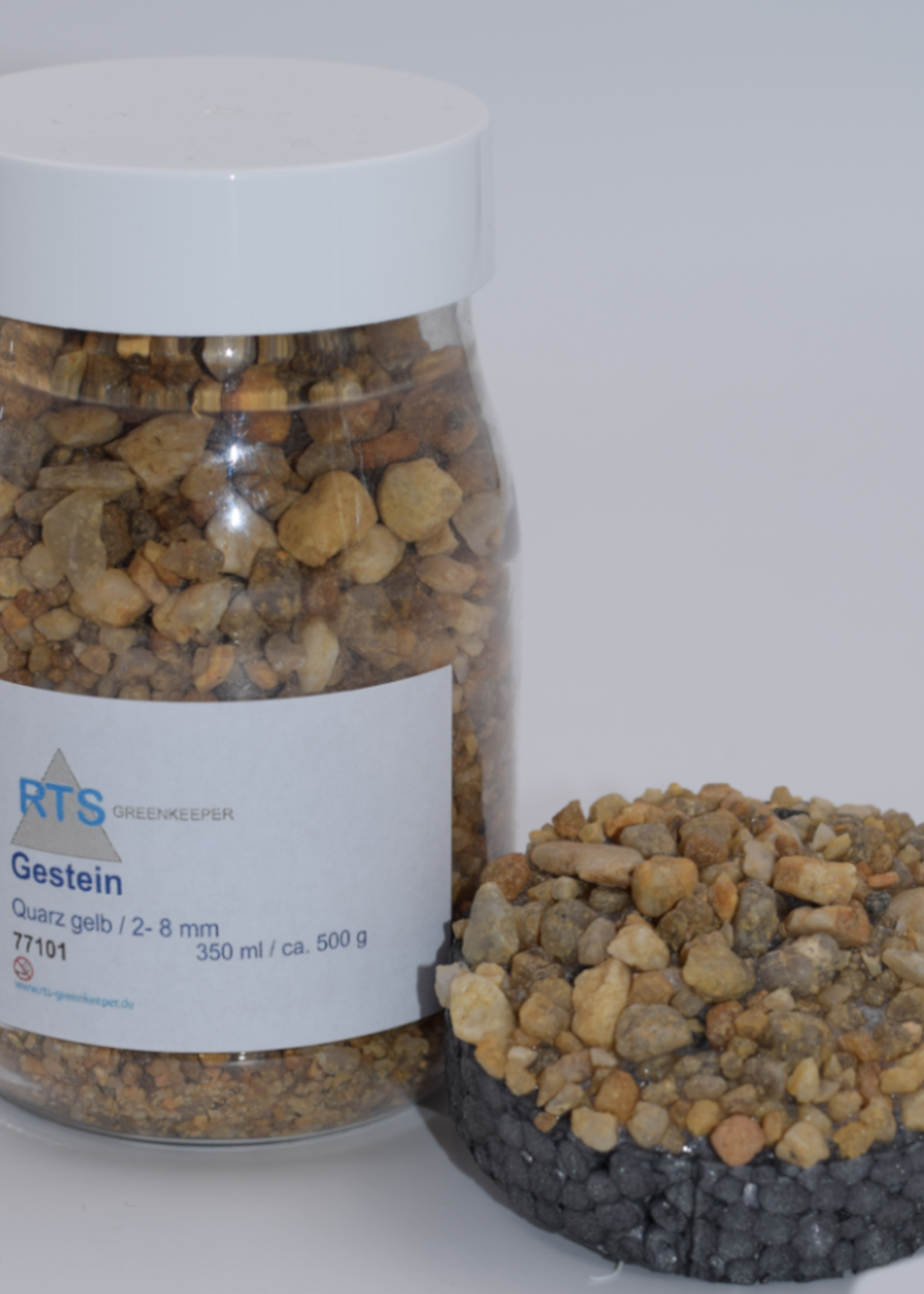 RTS Greenkeeper RTS 77101  Gestein Quarz gelb - 2-8 mm 350 ml Behälter = ca. 500 g