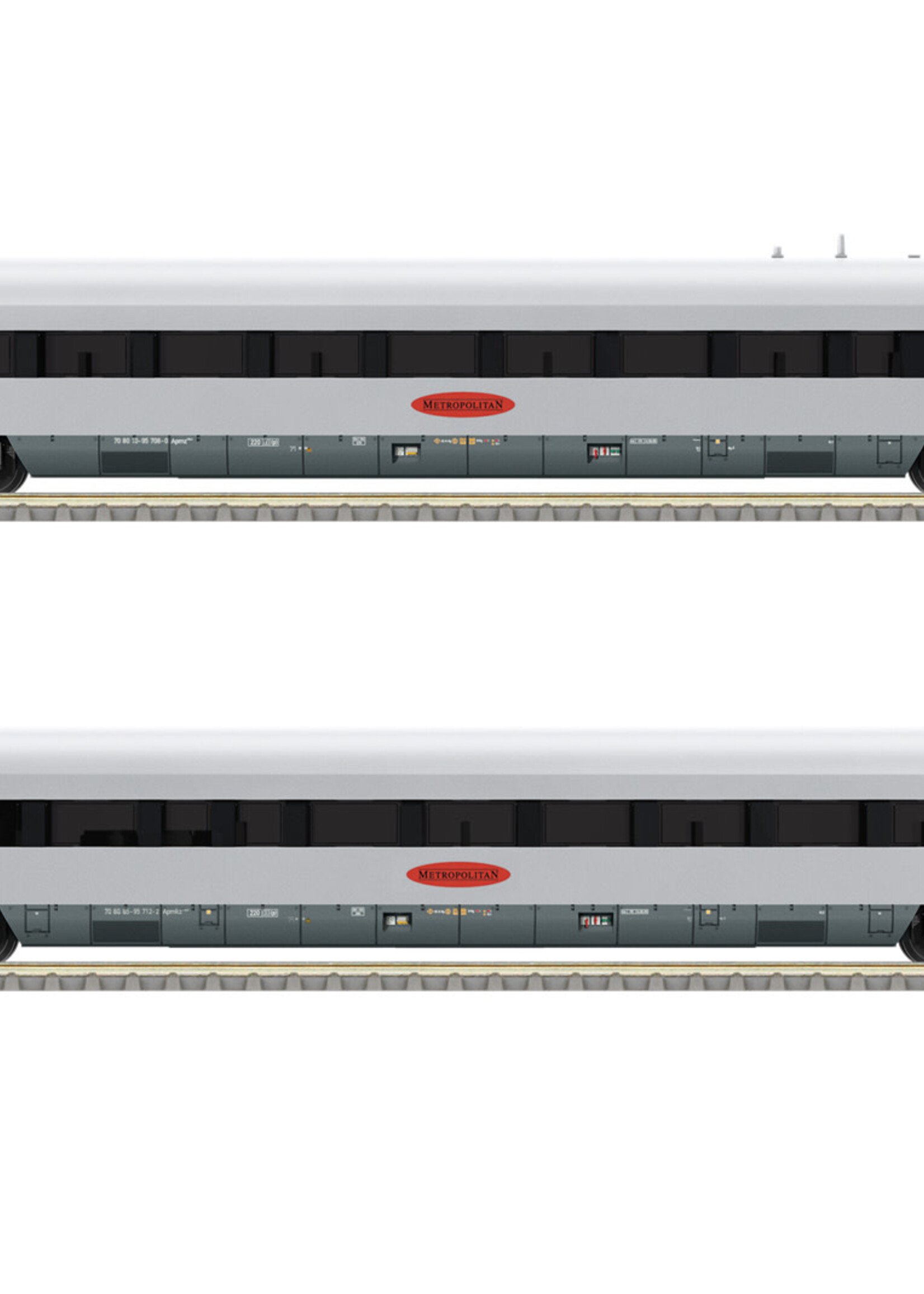 MINITRIX MINITRIX 15161 Personenw.-Set 2 metropolitan *23