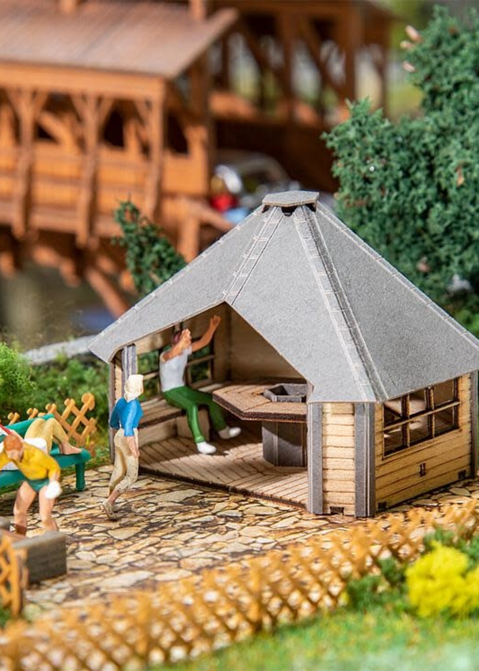 FALLER FALLER 180311 1/87 HUT MET BARBECUE (3/22) *