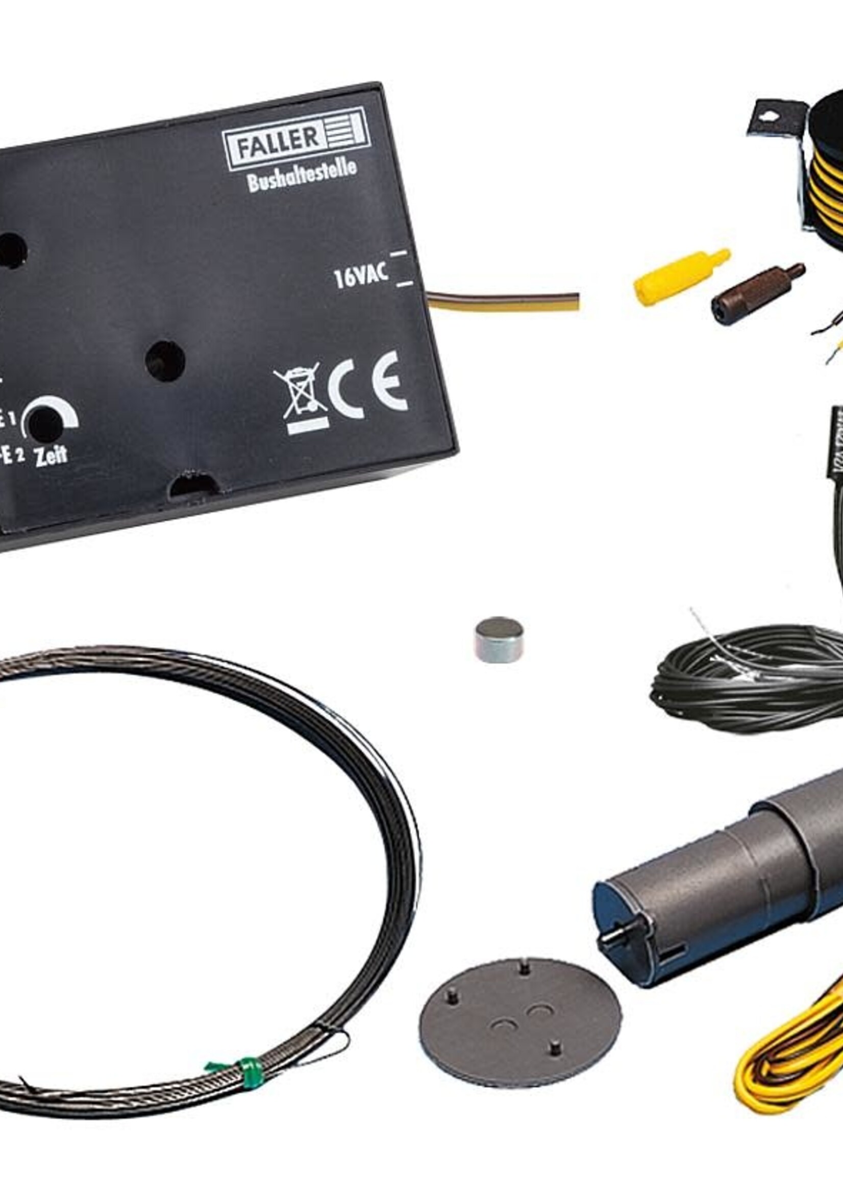 FALLER FALLER 161905 1/87 CAR SYSTEM BUSHALTESET INCL. LASER-STREET