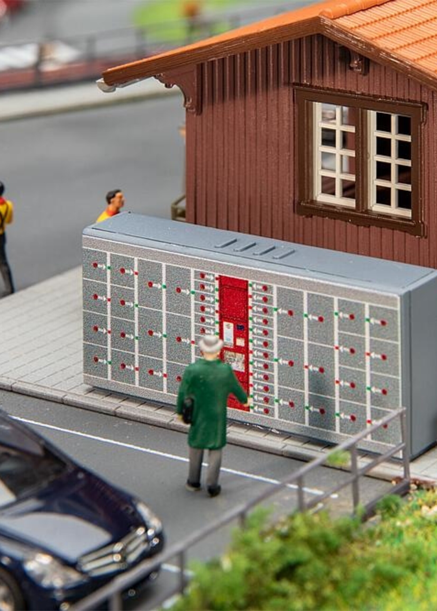 FALLER 180282 1/87 GRIJZE LOCKERKASTEN 2 STUKS (5/23) *