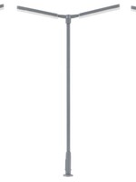 FALLER 180122 1/87 LED-KRUISMASTLAMP 2 ARMEN KOUD WIT 3 STUKS (7/23) *